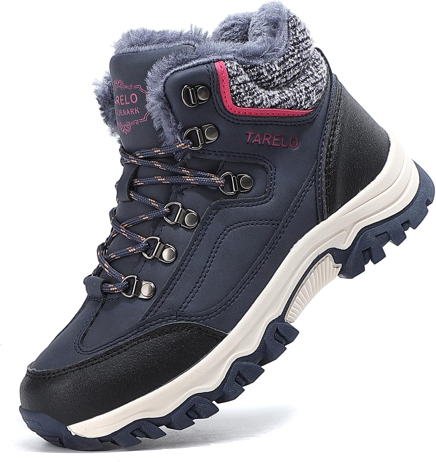 TARELO Winter Boots Women Snow Boots Warm Fur Lined Ankle Anti-Slip Walking Shoe...