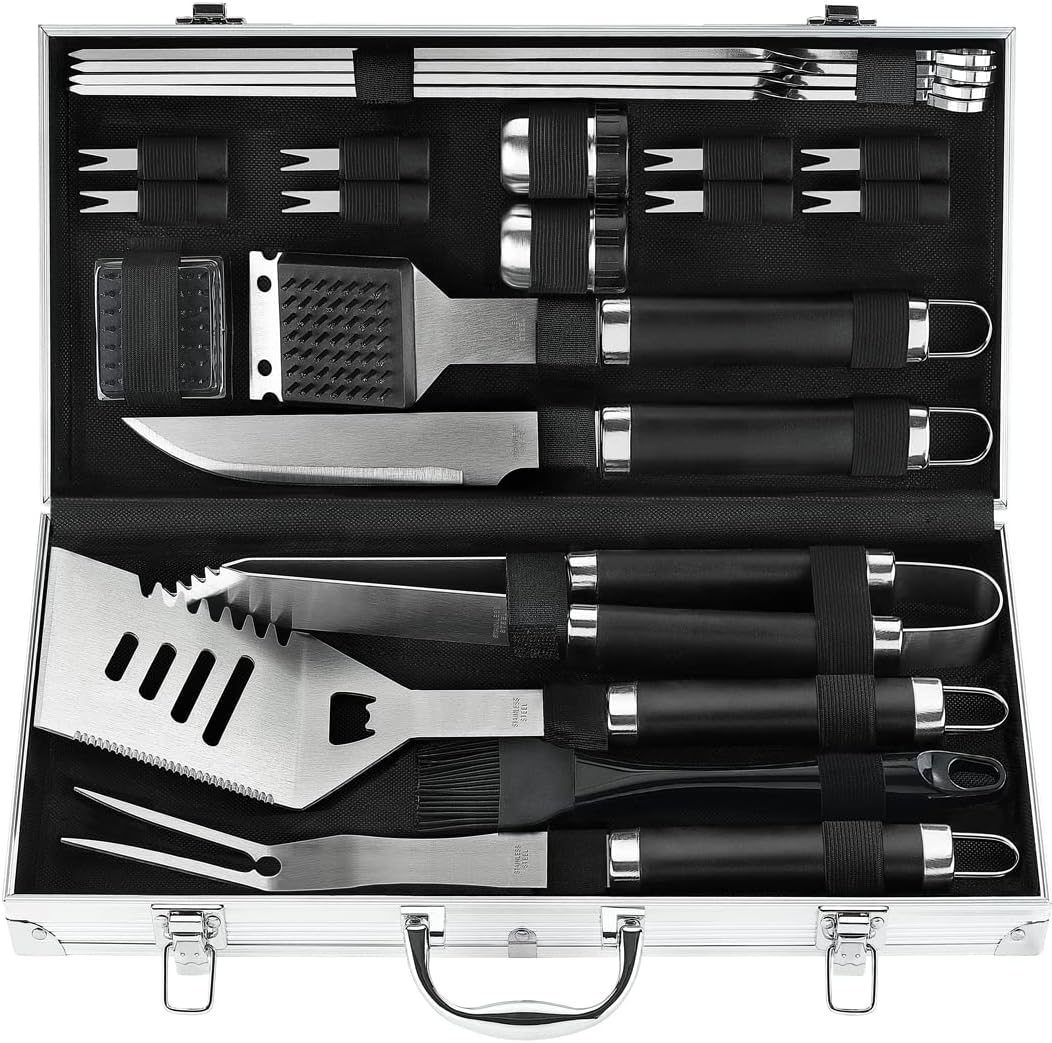 POLIGO 22PCS Heavy Duty BBQ Grill Accessories Set,...