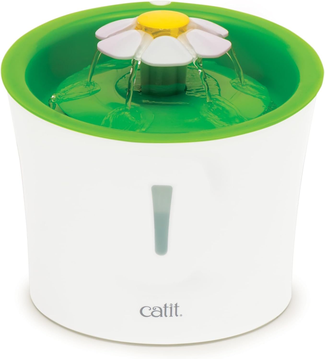 Catit Original Flower Fountain with Water Level Window, 3 Litre Green