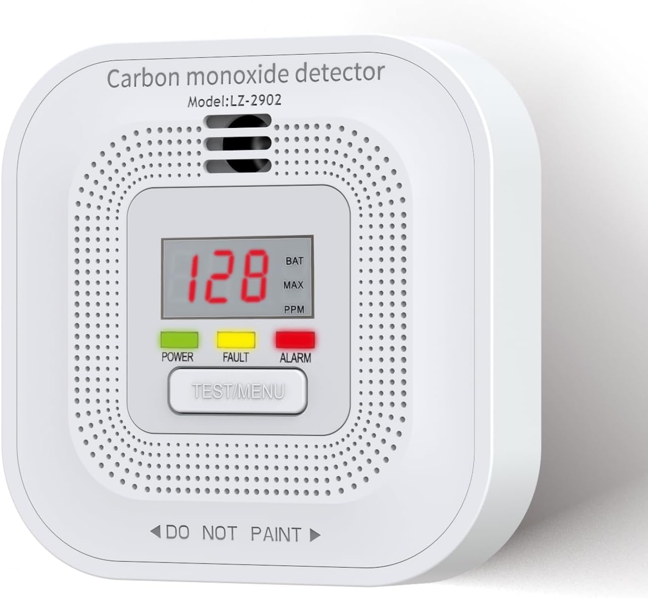 Carbon Monoxide Detector CO Alarm with 10 Year Sealed Battery LCD Digital Displa...