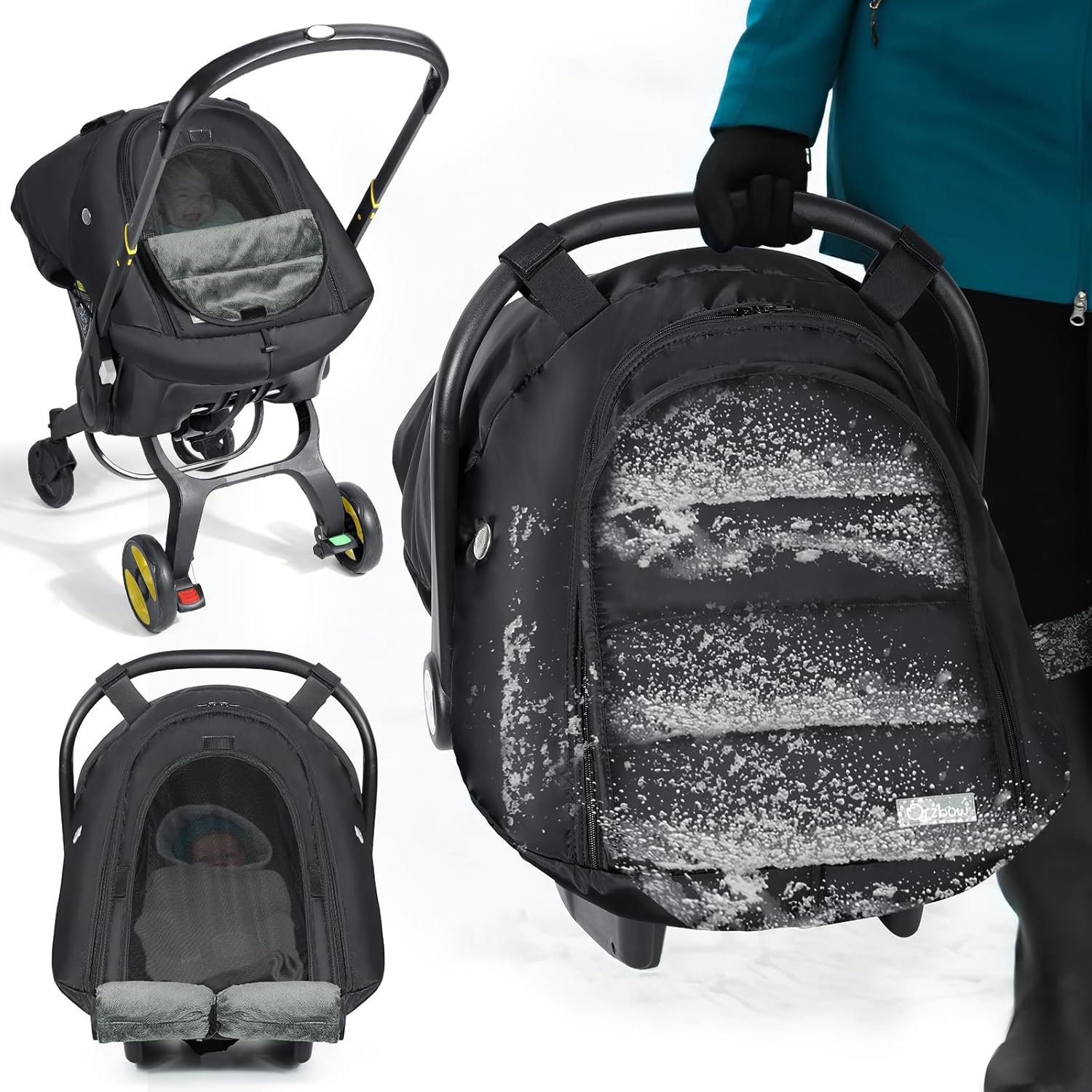 Orzbow Winter Baby Car Seat Cover,Universal Breathable Car Seat Footmuff for Bab...