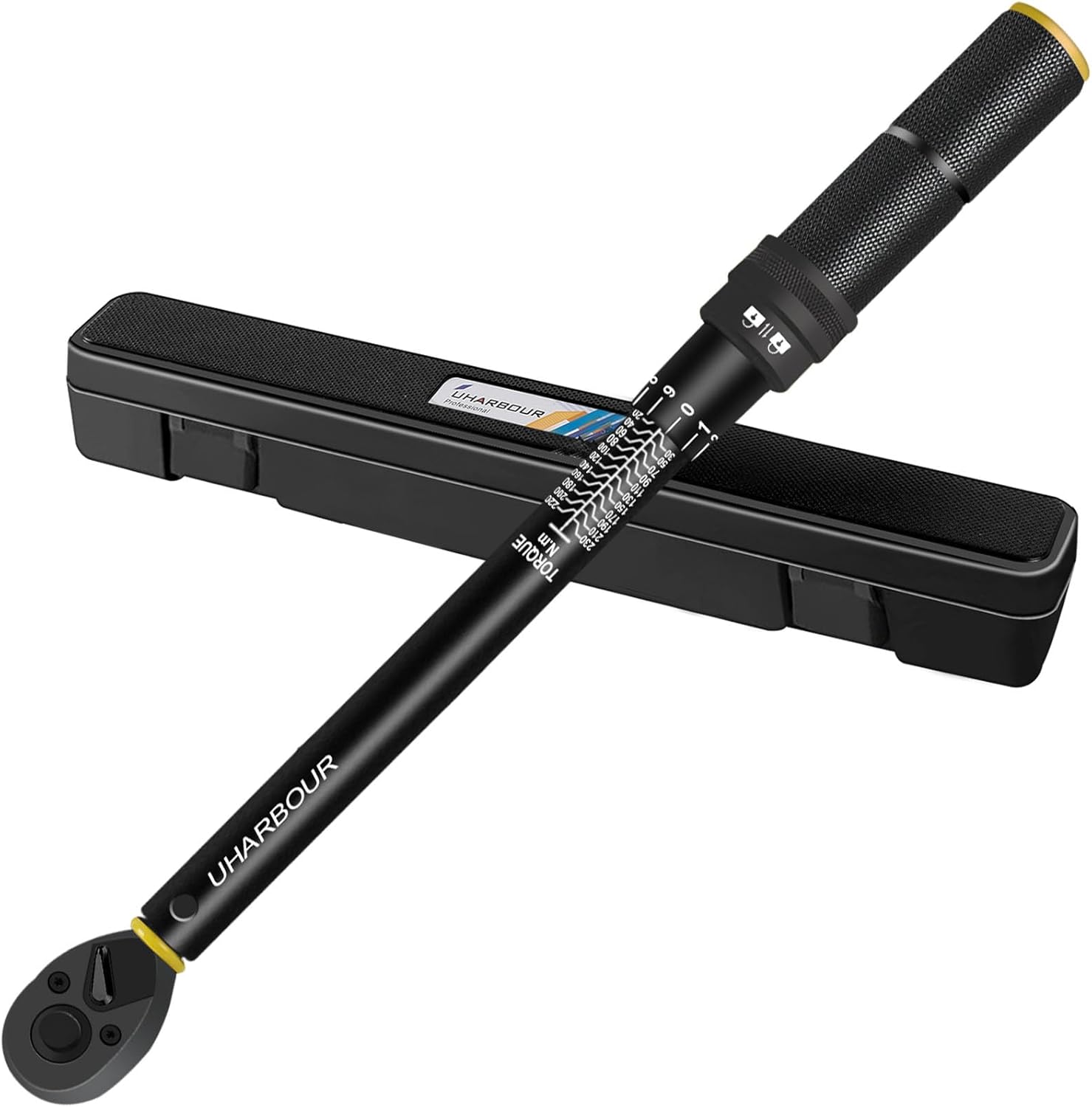 Uharbour Torque Wrench 1/2, Torque Wrench Car 20-230 Nm, Dual Direction 1 Nm Adj...