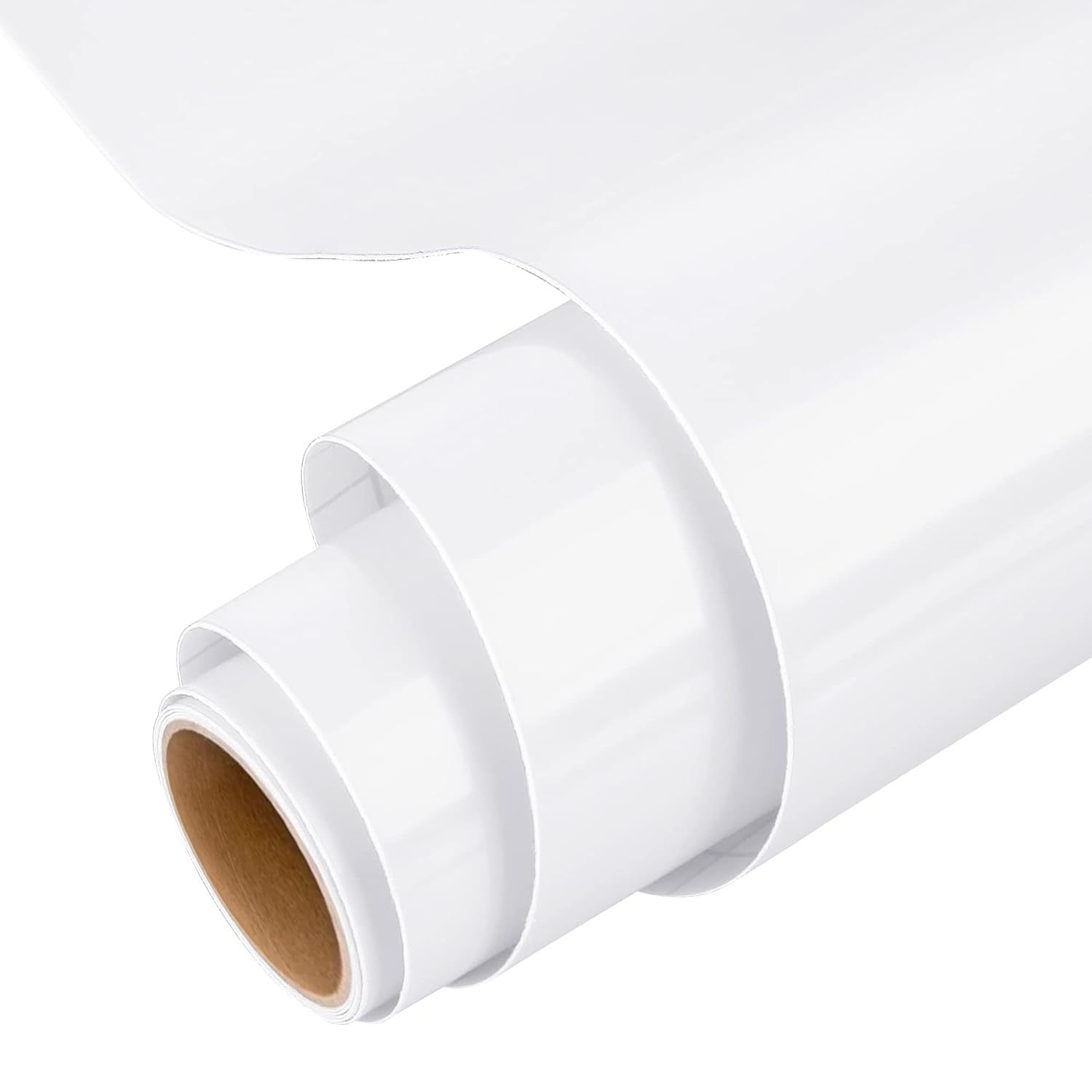 Permanent Vinyl for Cricut, 12" x 5 Ft White Permanent Vinyl Roll for Cricut, Si...