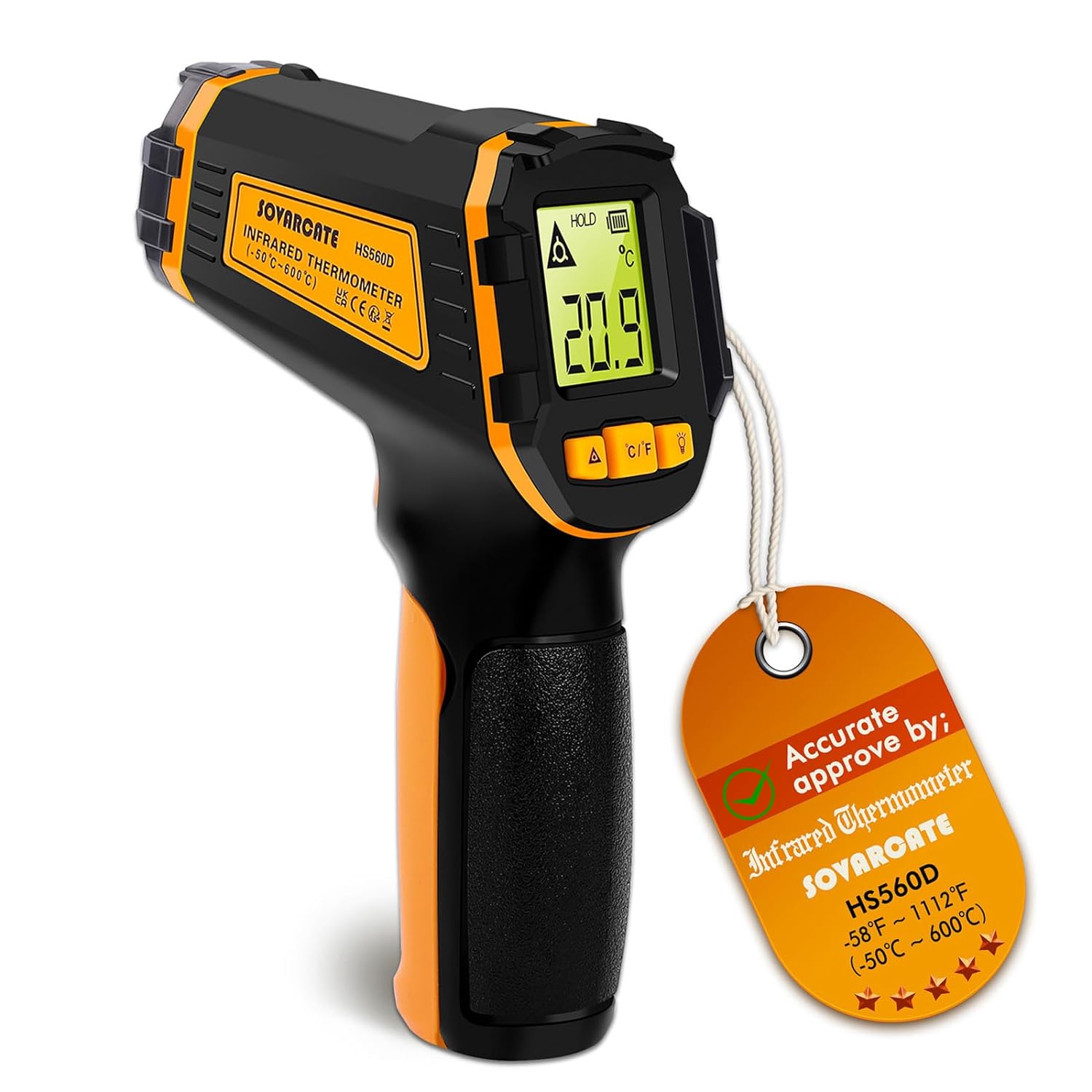 Infrared Thermometer Non-Contact Digital Laser Tem...