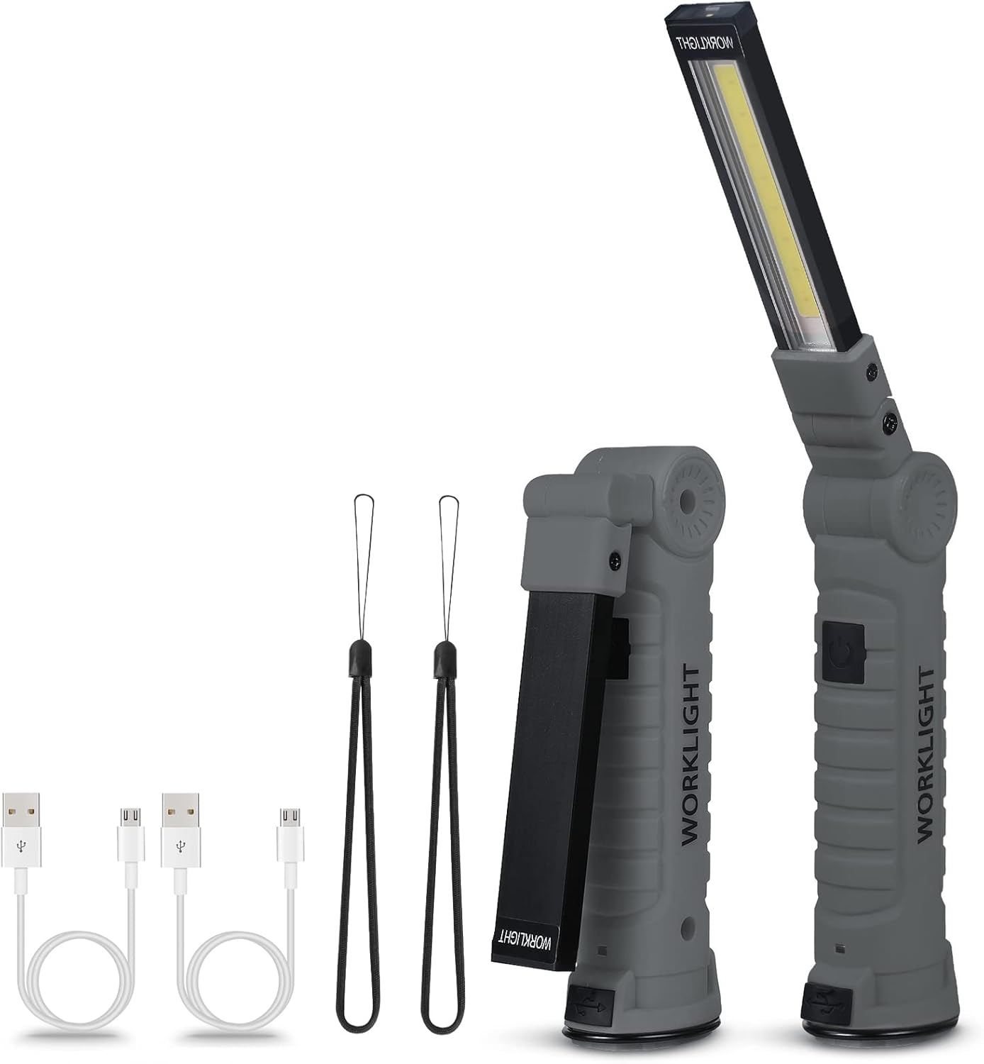 LED USB Rechargeable Torch,Vagocom Super Bright Flashlight COB Work Light,Mechan...
