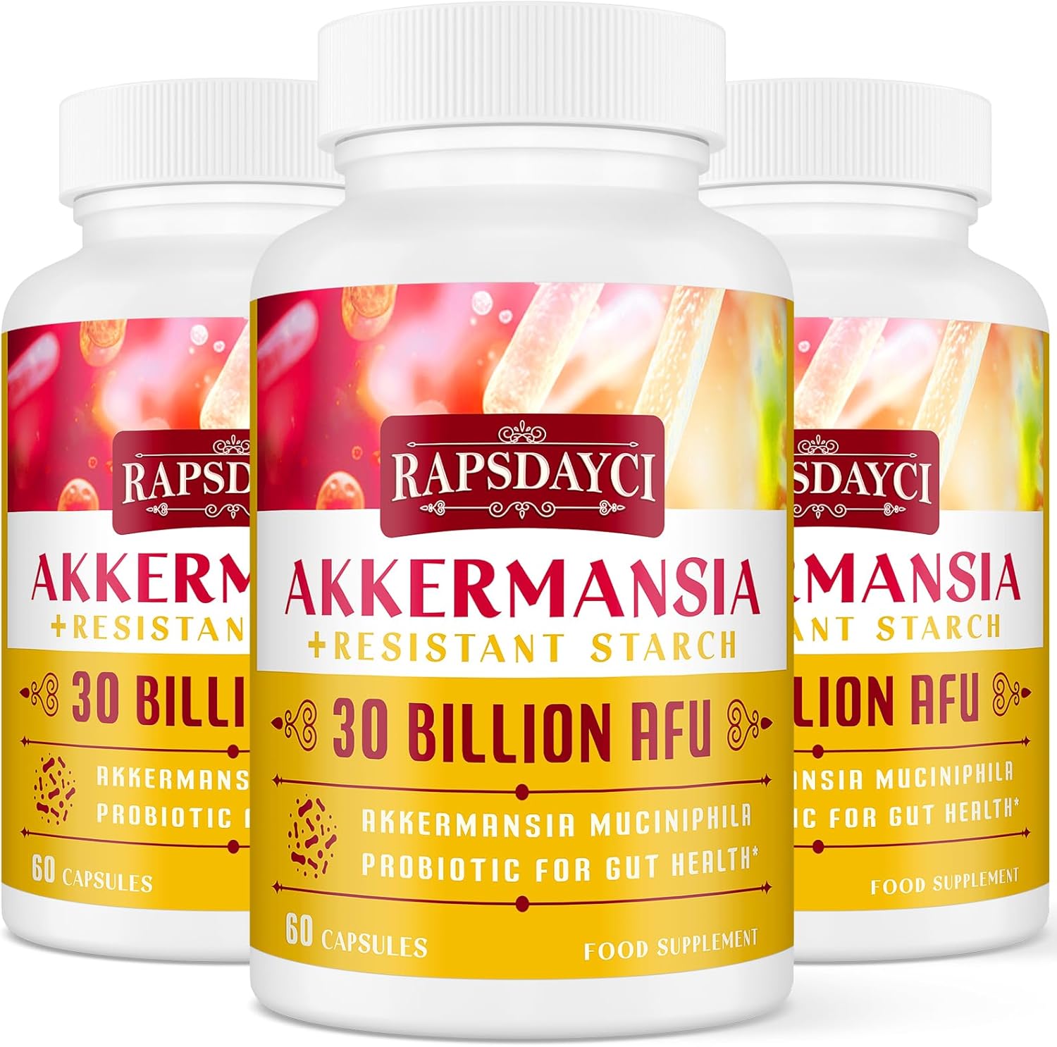 30 Billion AFU Akkermansia Muciniphila, Probiotic...