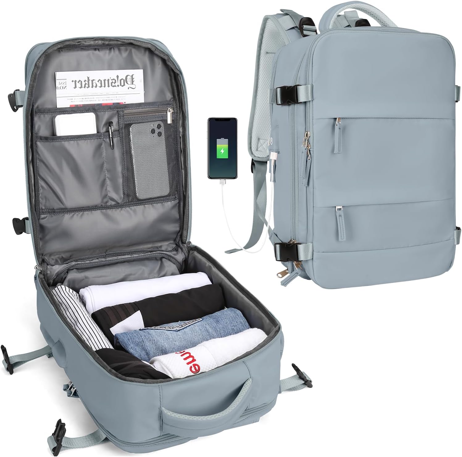 SZLX Large Travel Backpack Women, Carry On Backpac...