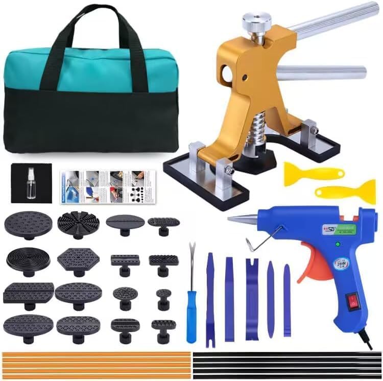 Dent Puller - Auto Body Dent Puller Kit, Paintless Car Dent Repair Tool with Gol...