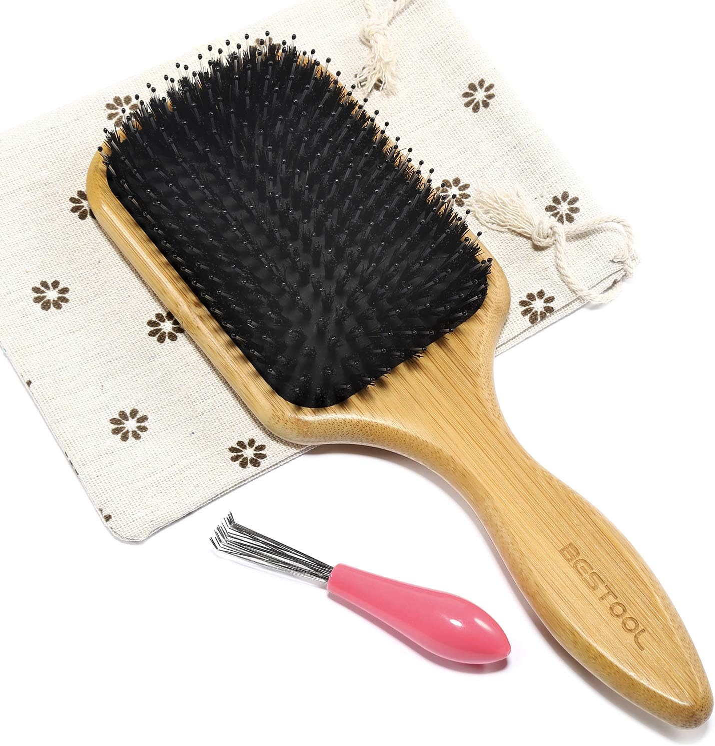 BESTOOL Hair Brush, Boar Bristle Hair Brushes for...