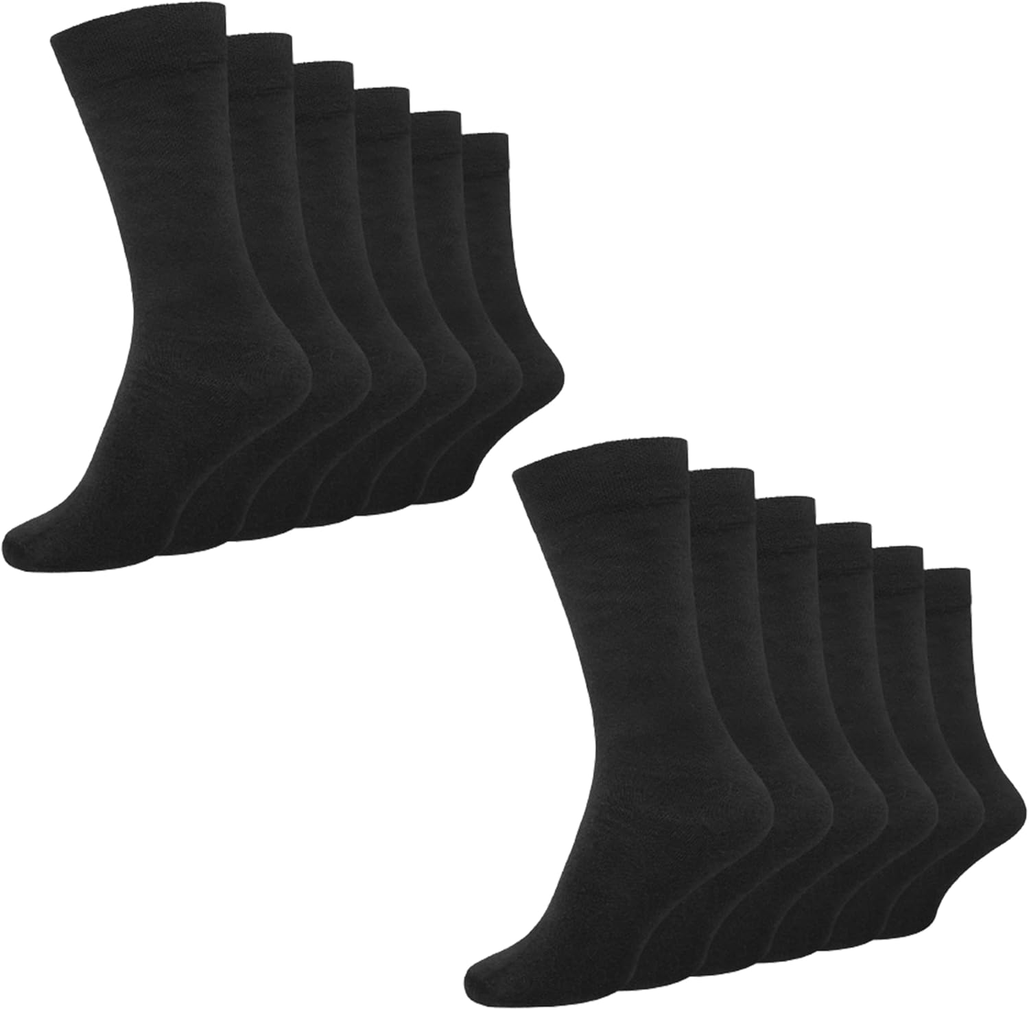 Cob Stallion- Men’s Black Socks, Comfortable and Breathable Cotton Rich Dress So...