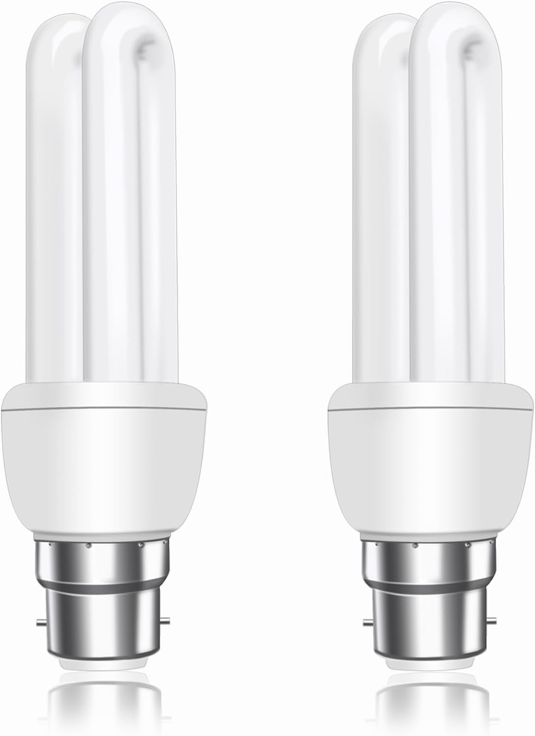Akynite B22 Energy Saving Bulb 11W, Warm White 2700k, B22d Bayonet Cap, 2U CFL L...