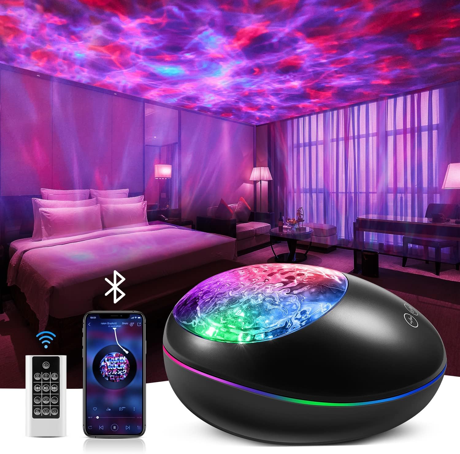 Galaxy Projector, 24 Lighting Modes Night Light Pr...