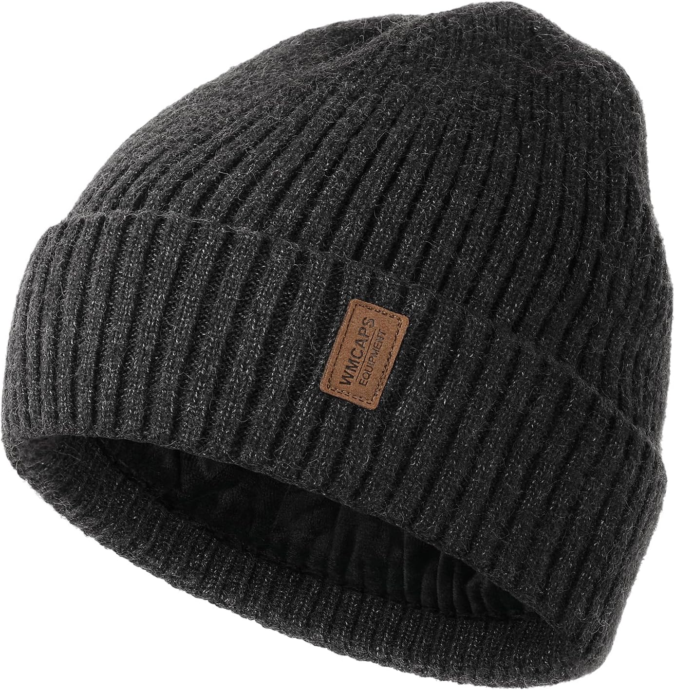 Wmcaps Beanie for Men, Unisex Classic Knit Beanie Winter Hat Stretchy Soft Cuffe...