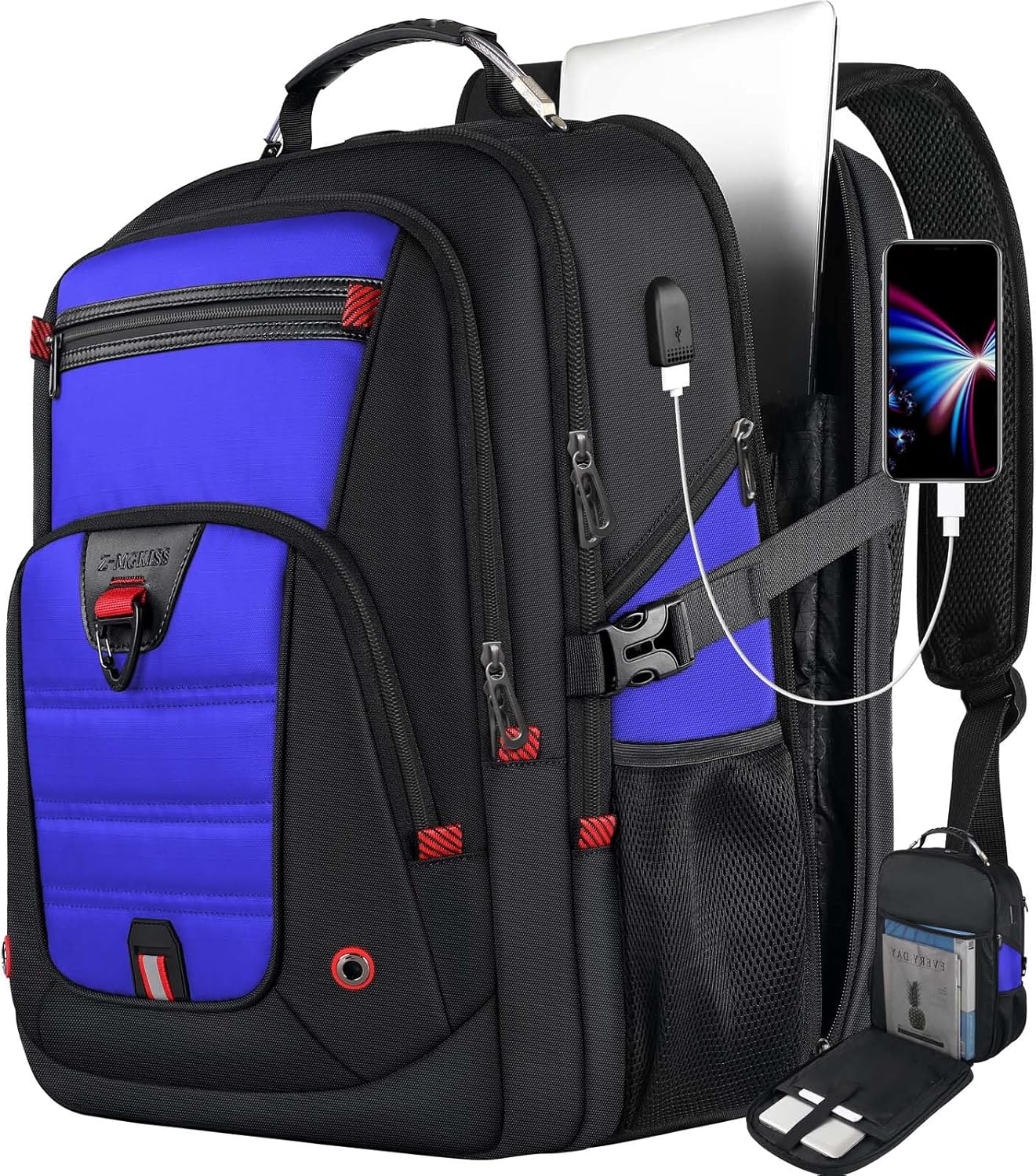 Z-MGKISS 17.3 Inch Extra Large Backpack, Travel Laptop Backpack for Men, College...