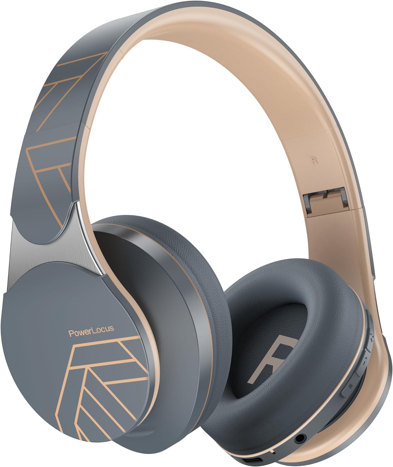 PowerLocus Bluetooth Headphones Over Ear, 40H Playtime Wireless Headphones, 4 EQ...