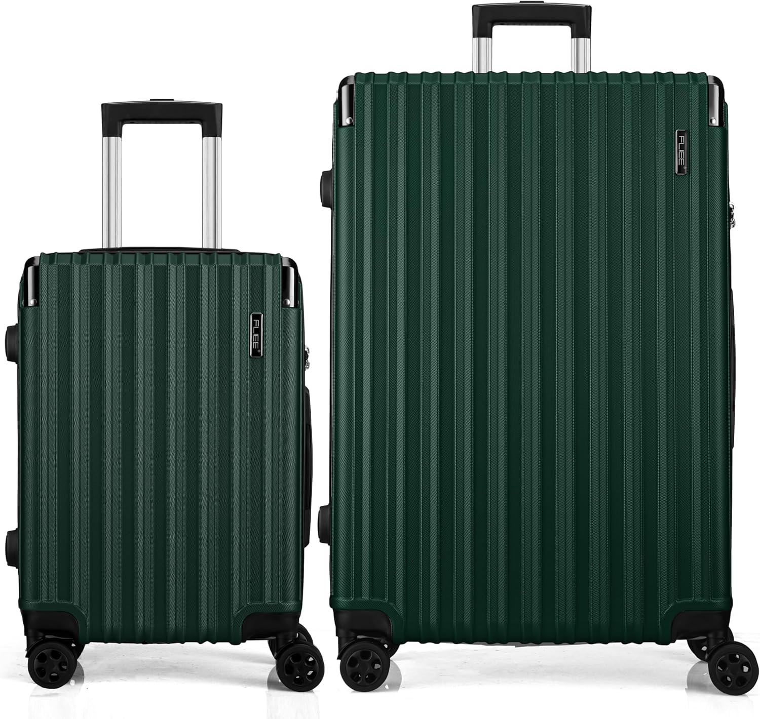 FLIEE Suitcase Set |4 Silent Dual Spinner Wheels |Lightweight Hard Shell Suitcas...