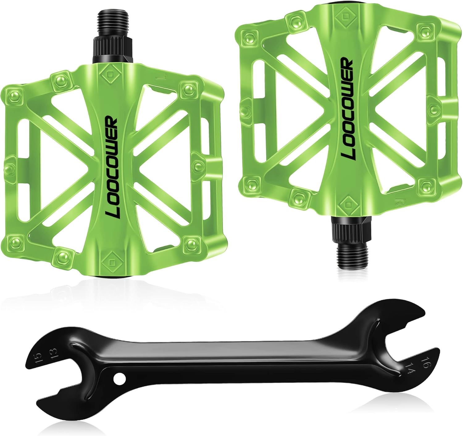 Bicycle Cycling Bike Pedals, New Aluminum Antiskid Mountain Bike Pedals Road Bik...