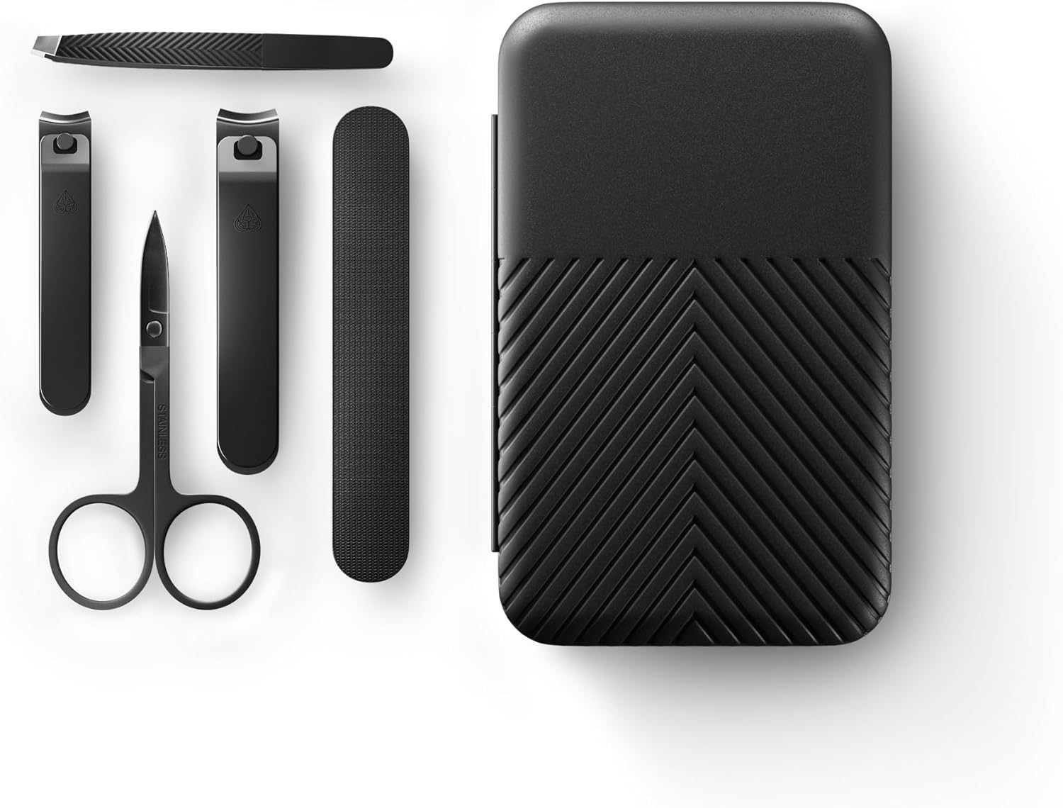 MANSCAPED® Shears 3.0, 5-Piece Precision Men’s Nail Grooming Travel Kit, Stainle...