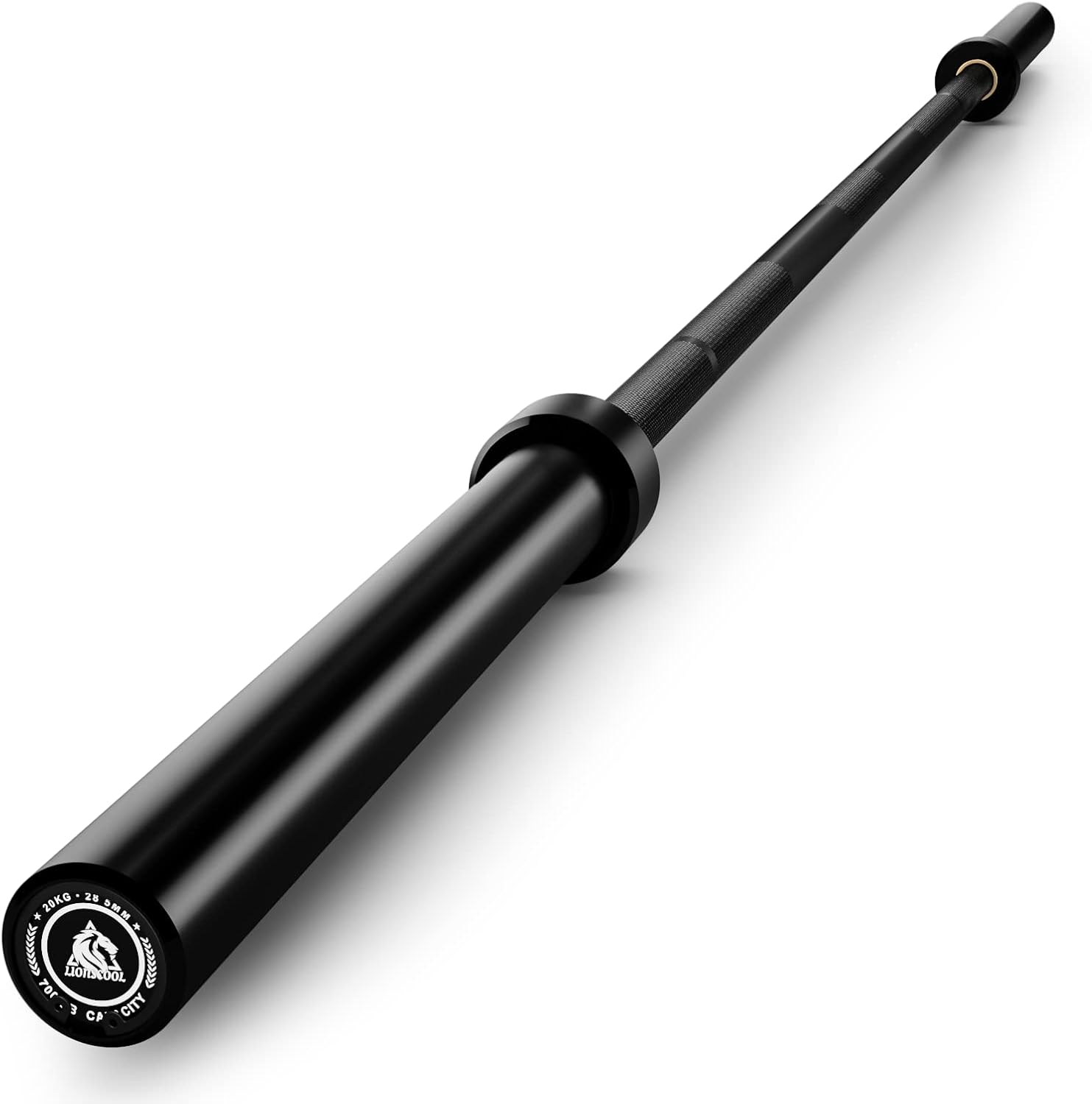 LIONSCOOL 7ft Olympic Bar for Weightlifting and Power Lifting, 2 Inch Barbell Ba...