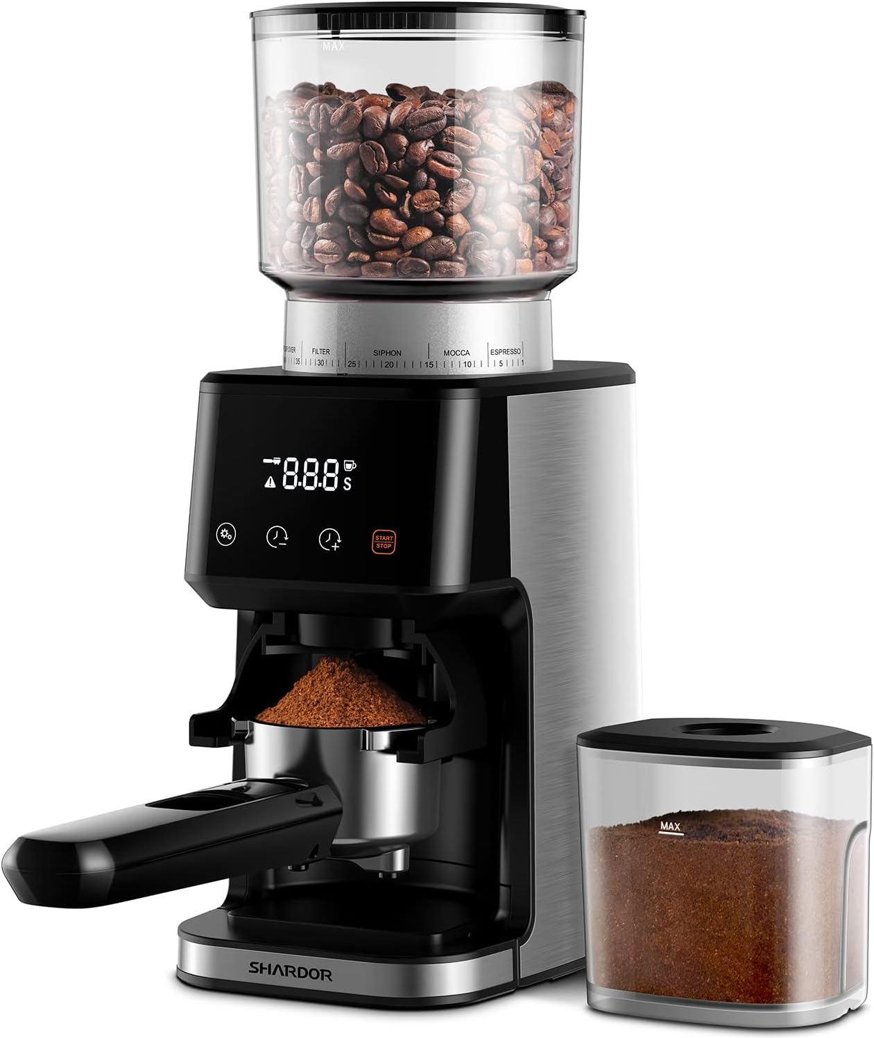 SHARDOR Conical Burr Espresso Coffee Grinder Electric with Precision Timer 2.0,...