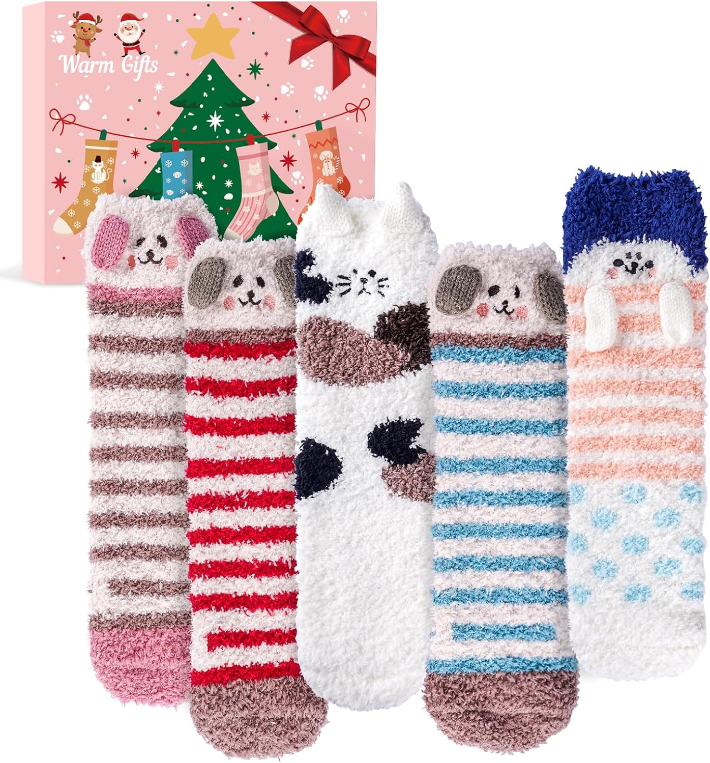 Christmas Gifts for Women Fluffy Socks - Ladies Fl...