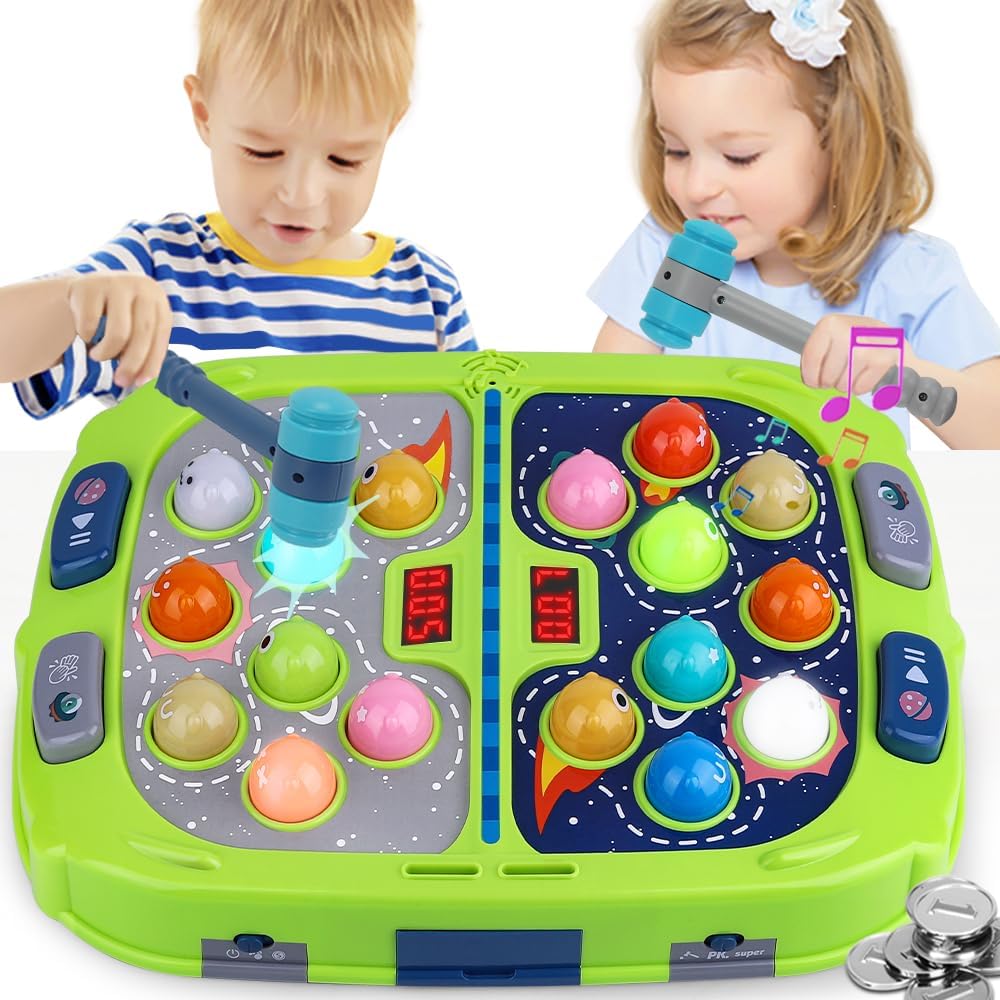 Whack Mole Game for Toddler, Toys for 3-12 Year Old Boys and Girls, Whack Mole T...