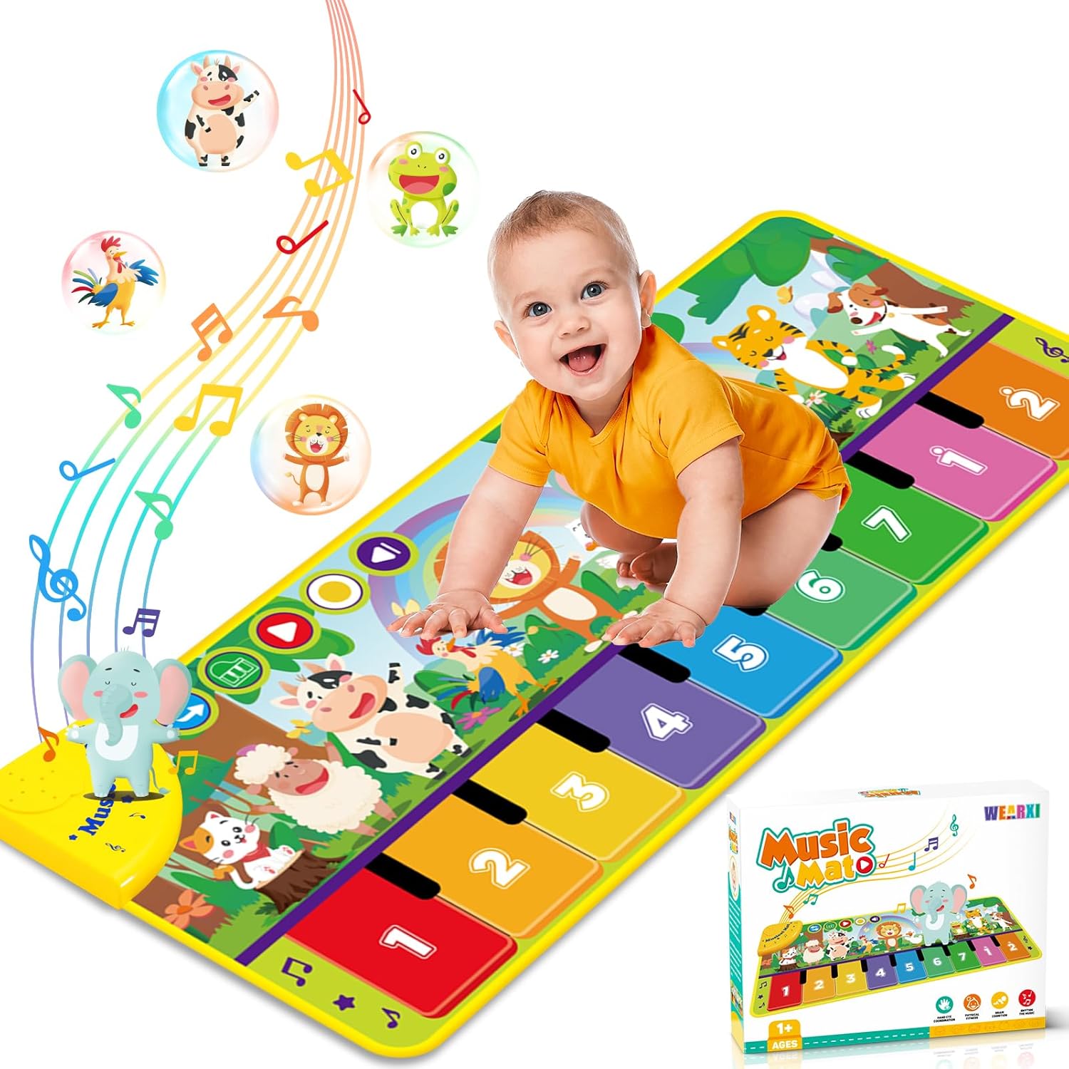 WEARXI Baby Toys for 1-5 Year Old Boys Girls, Gifts for 1 2 3 4 5 Year Old Boy G...