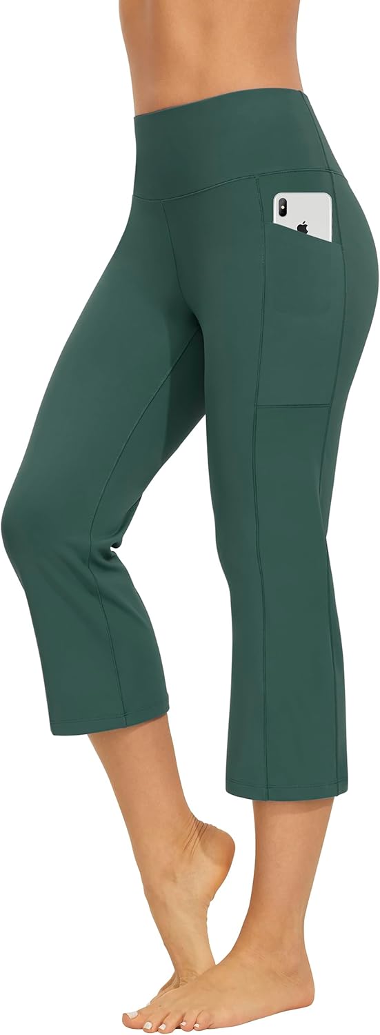 AFITNE Women's Bootcut Yoga Pants with Pockets, High Waist Workout Bootleg Yoga...