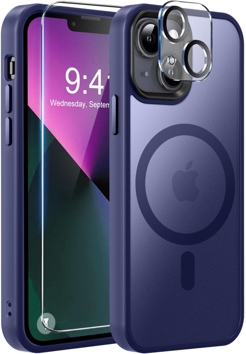 MOCCA Strong Magnetic for iPhone 13 Case, [Compatible with Magsafe][Screen Prote...