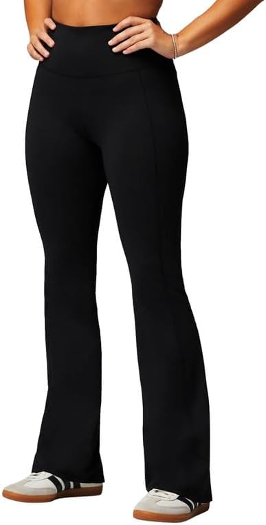 Fabletics Women's Oasis Pureluxe High-Waisted Kick Flare, Light Compression, But...