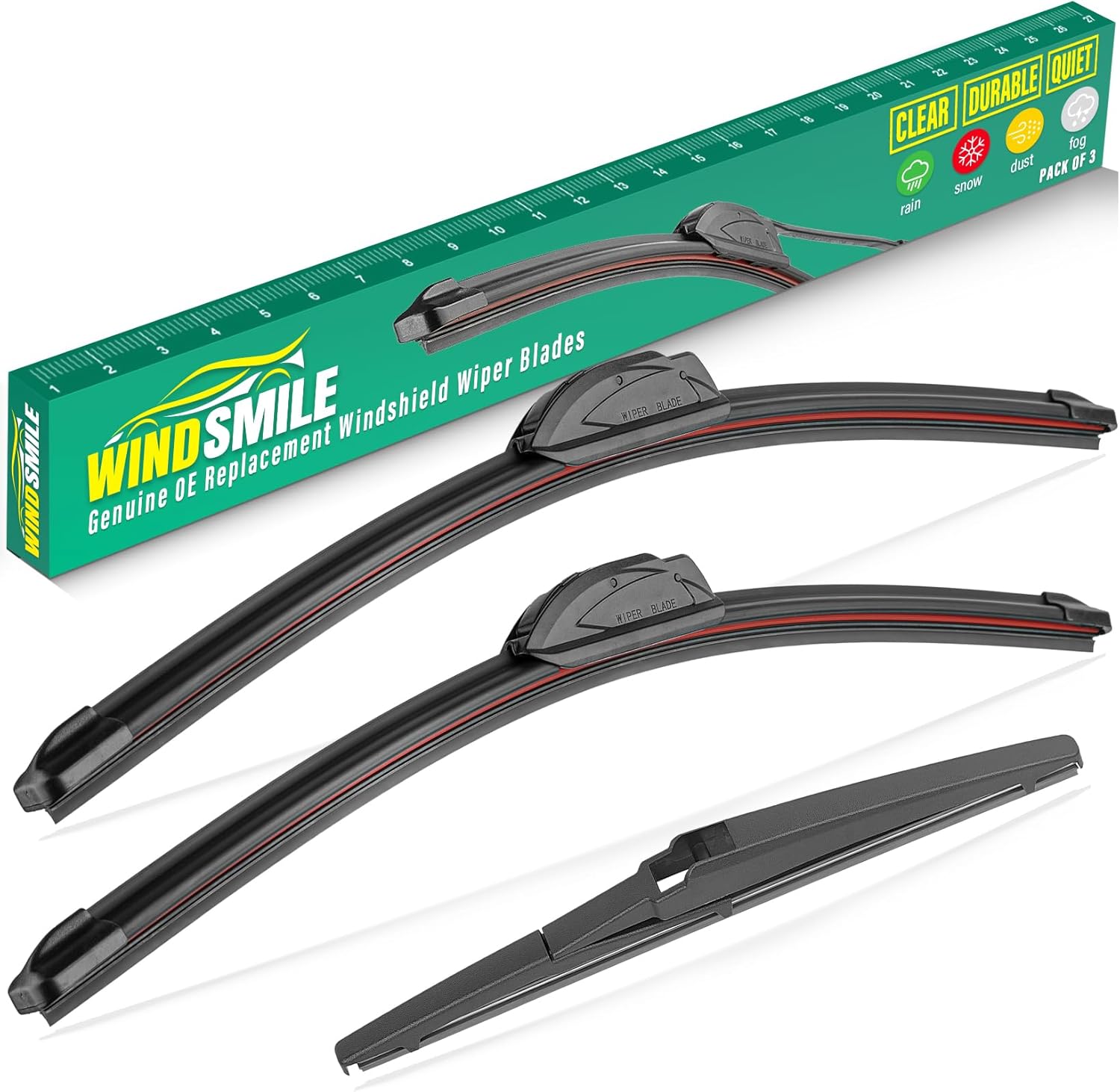 26" 16" 11" Windshield Wiper Blades Replacement for Hyundai Kona 2018 2019 2020...