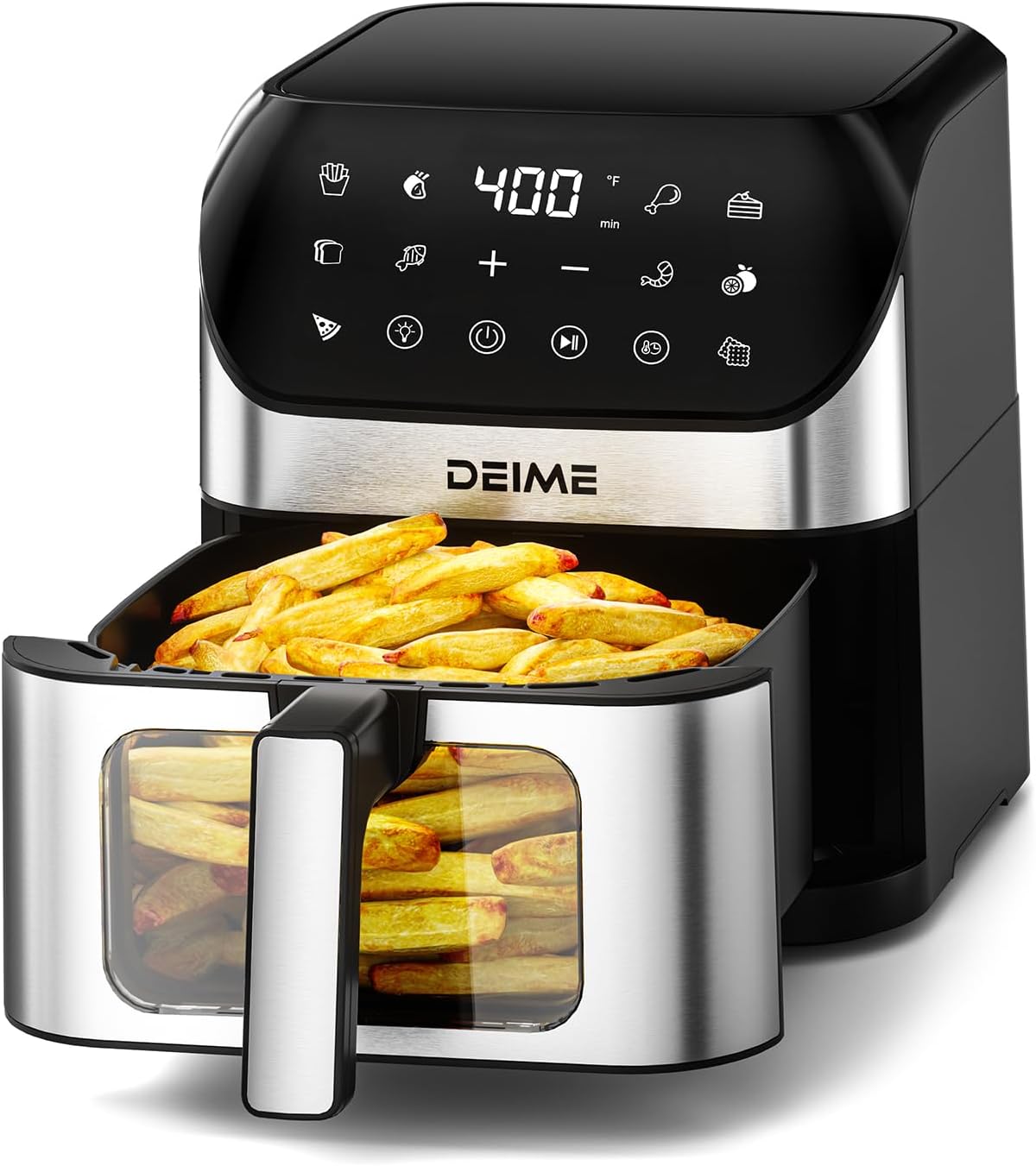 DEIME Air Fryer 6.2 QT Oilless 1500W Large Capacity Oven Air Fryers Healthy Cook...