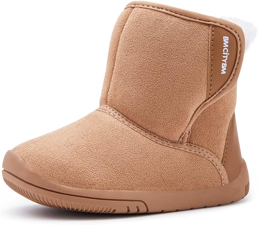 BMCiTYBM Girls Boys Snow Boots Warm Winter Fur Lined Baby Shoes (Infant/Toddler/...