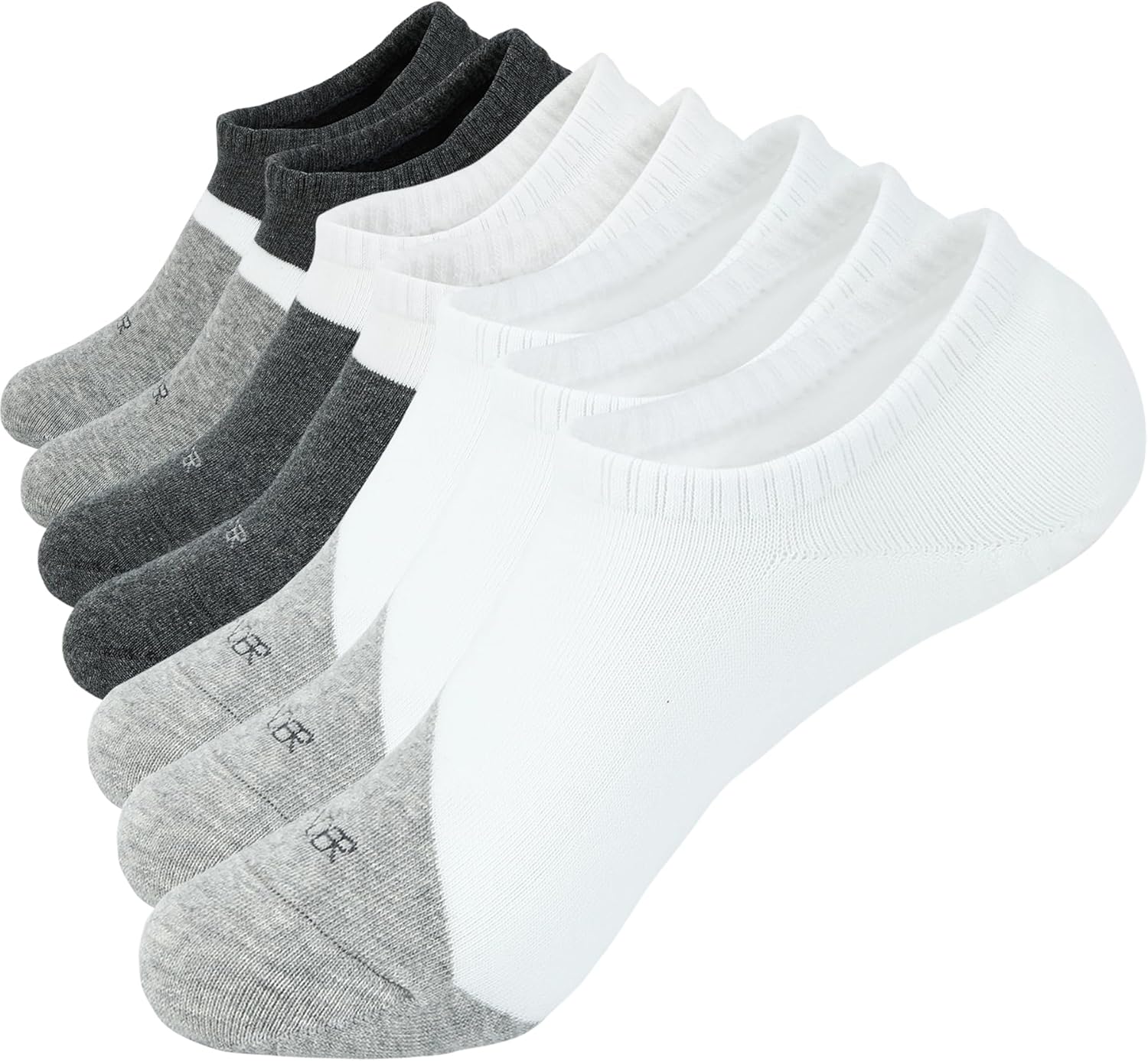 WANDER No Show Socks Mens 7/8 Pair Cotton Thin Non Slip Low Cut Men Invisible So...