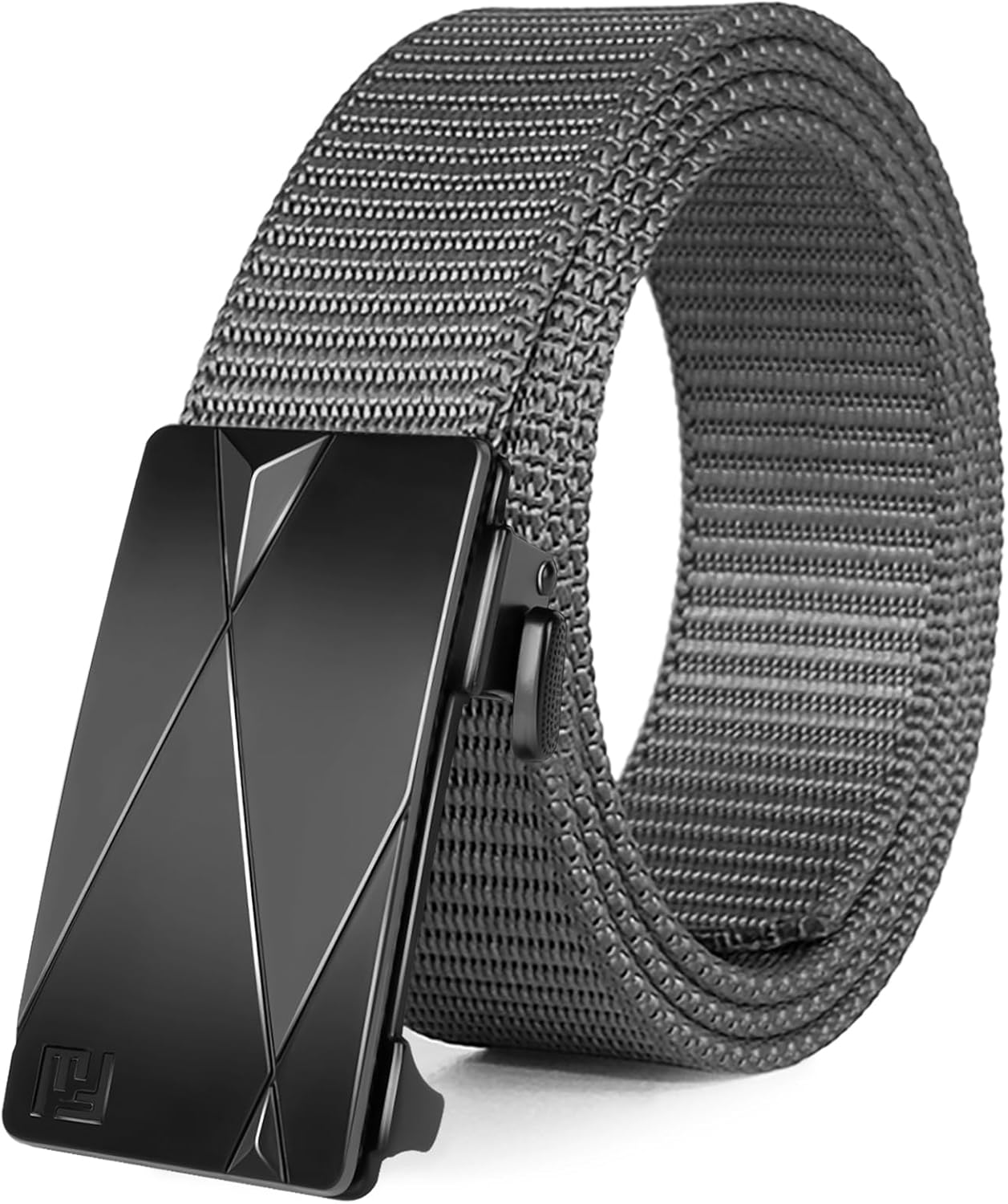 FAIRWIN Men's Ratchet Web Belt,1.25 inch Nylon Automatic Buckle Belt,No Holes In...