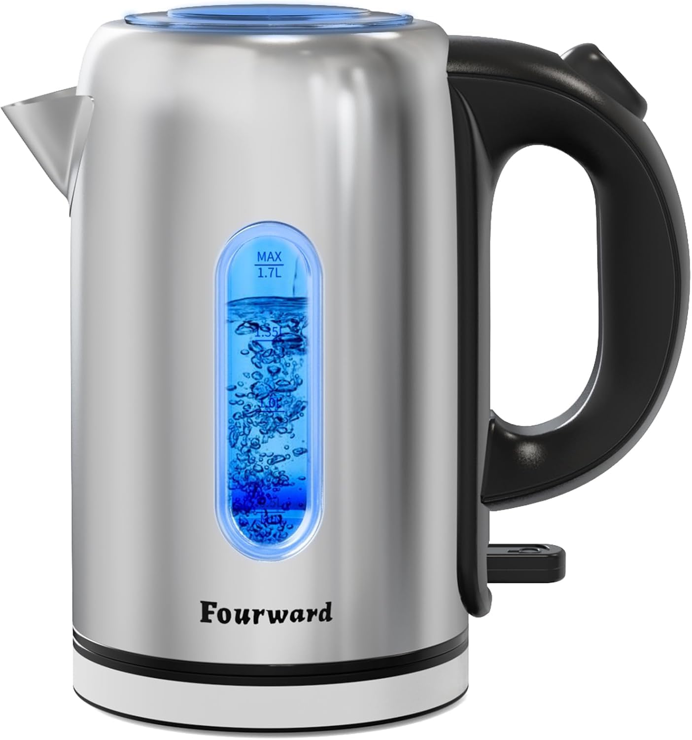 Fast Boil Electric Kettle, 1.7L, 2200 Watts, Glass Kettle Easy to Clean, Auto Sh...