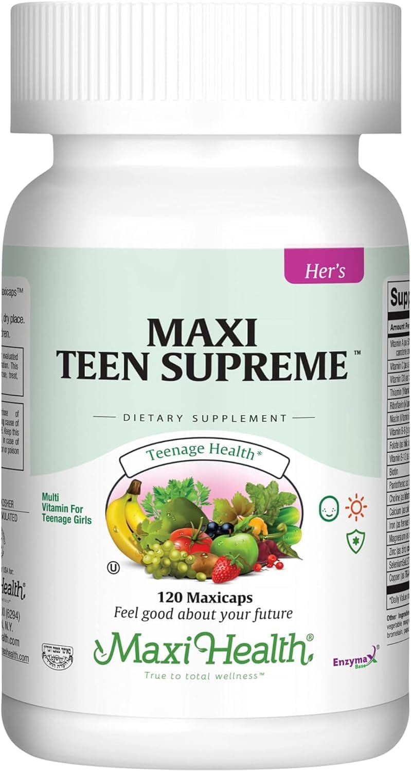 Maxi Health Teen Supreme Hers Vitamins for Teen Girls (120) - Women's Multivitam...