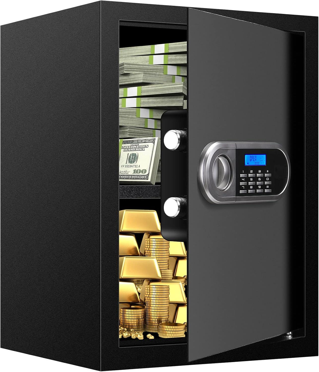 2.8 Cubic Feet Home Safes Water and Fireproof with...