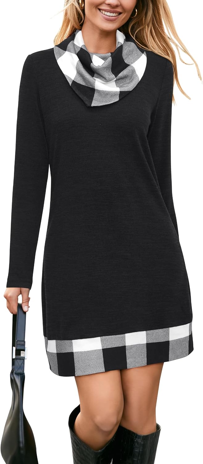 STYLEWORD Women's 2024 Winter Dress Tunic Tops for Leggings Long Sleeve Sweater...
