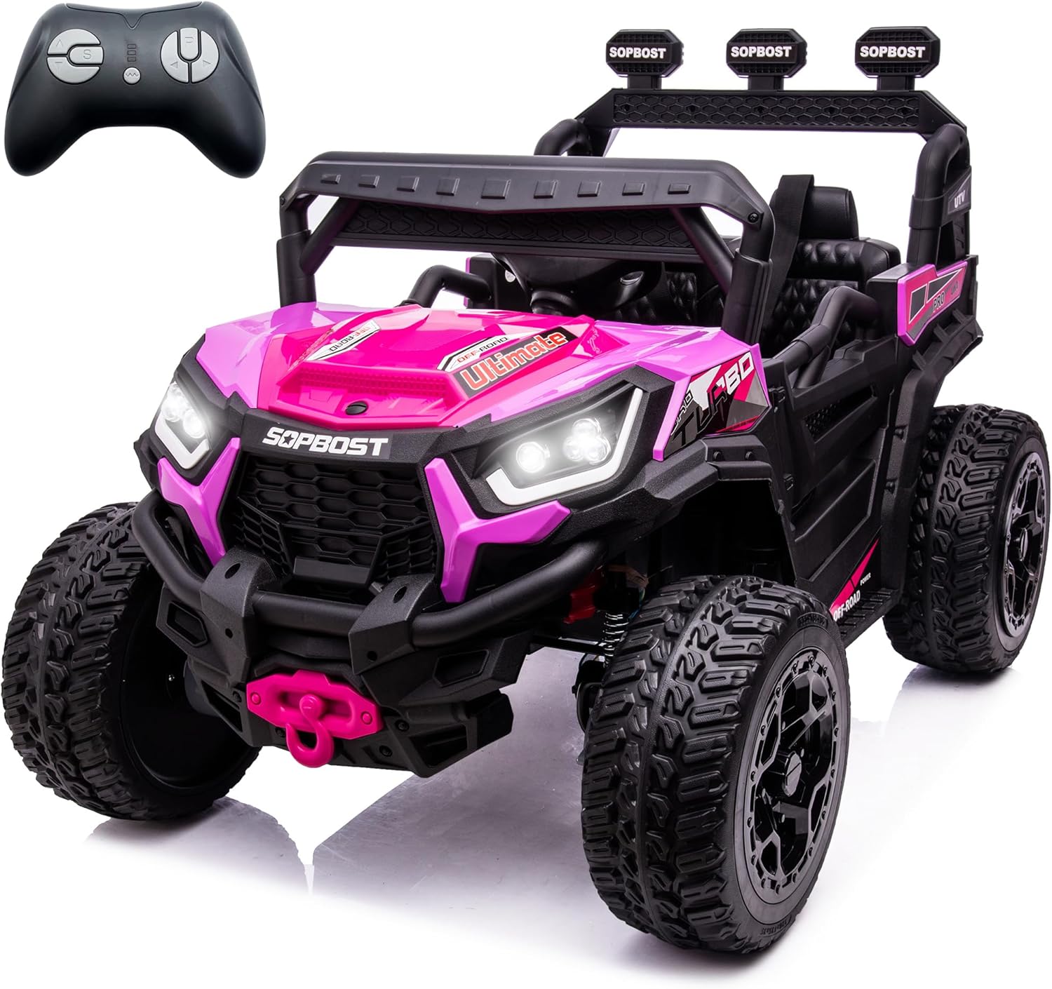 sopbost 24V 7Ah Ride On Car for Kids Battery Powered Ride On Toys with Remote Co...