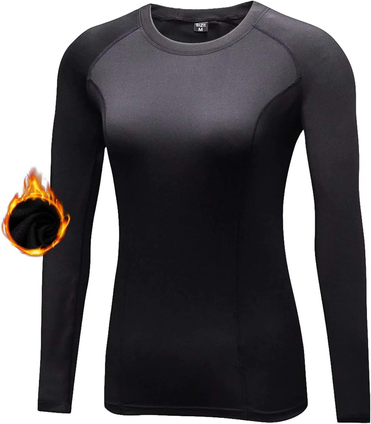 Sillictor Womens Theraml Base Layers Women Compression Sports Tops for Ski Runni...