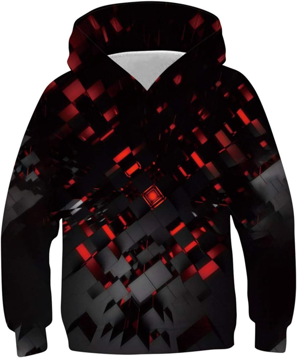 Lovekider Boys Hoodies Sweatshirt Cool 3D Print Pullover with Big Pocket for Kid...