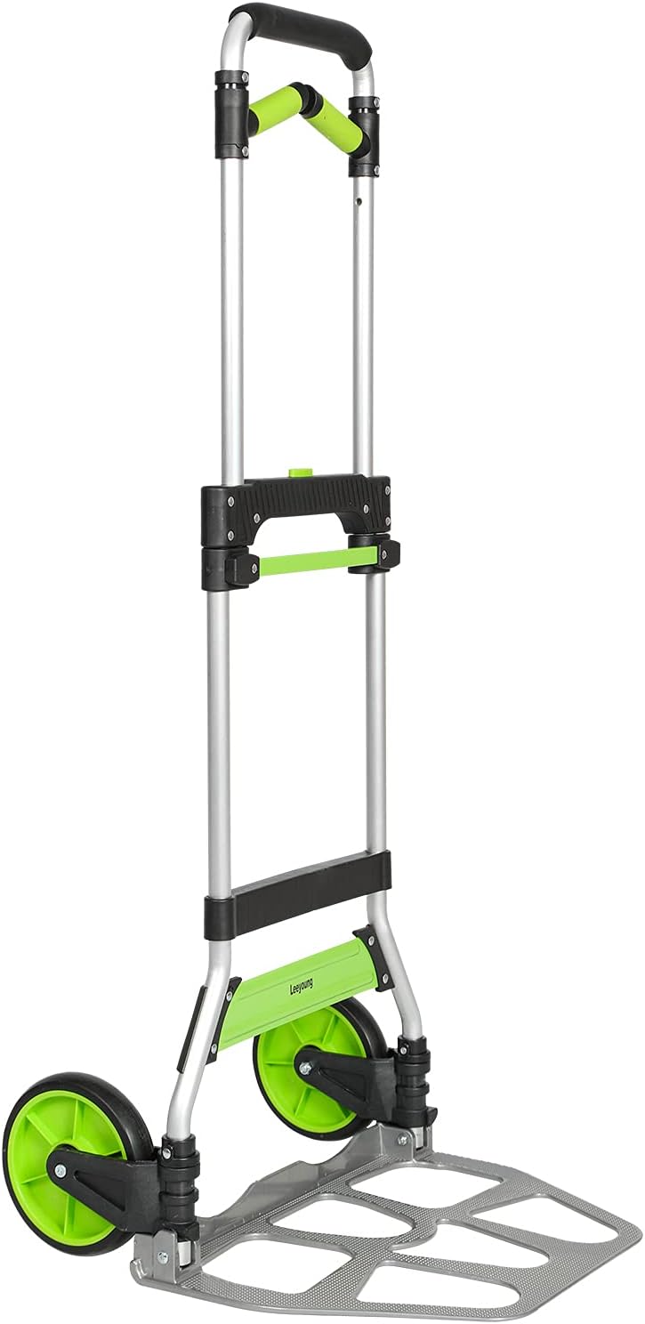 Folding Hand Truck and Dolly,309 lb Capacity Alumi...