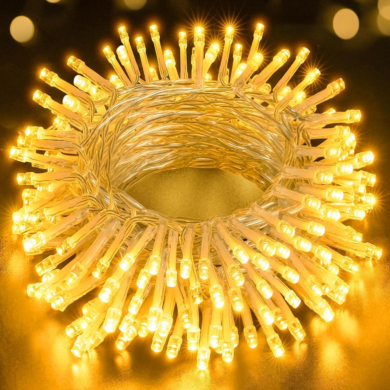 ZeMu Fairy Lights Battery Operated, 15m 150 LEDs String Lights, Waterproof Warm...