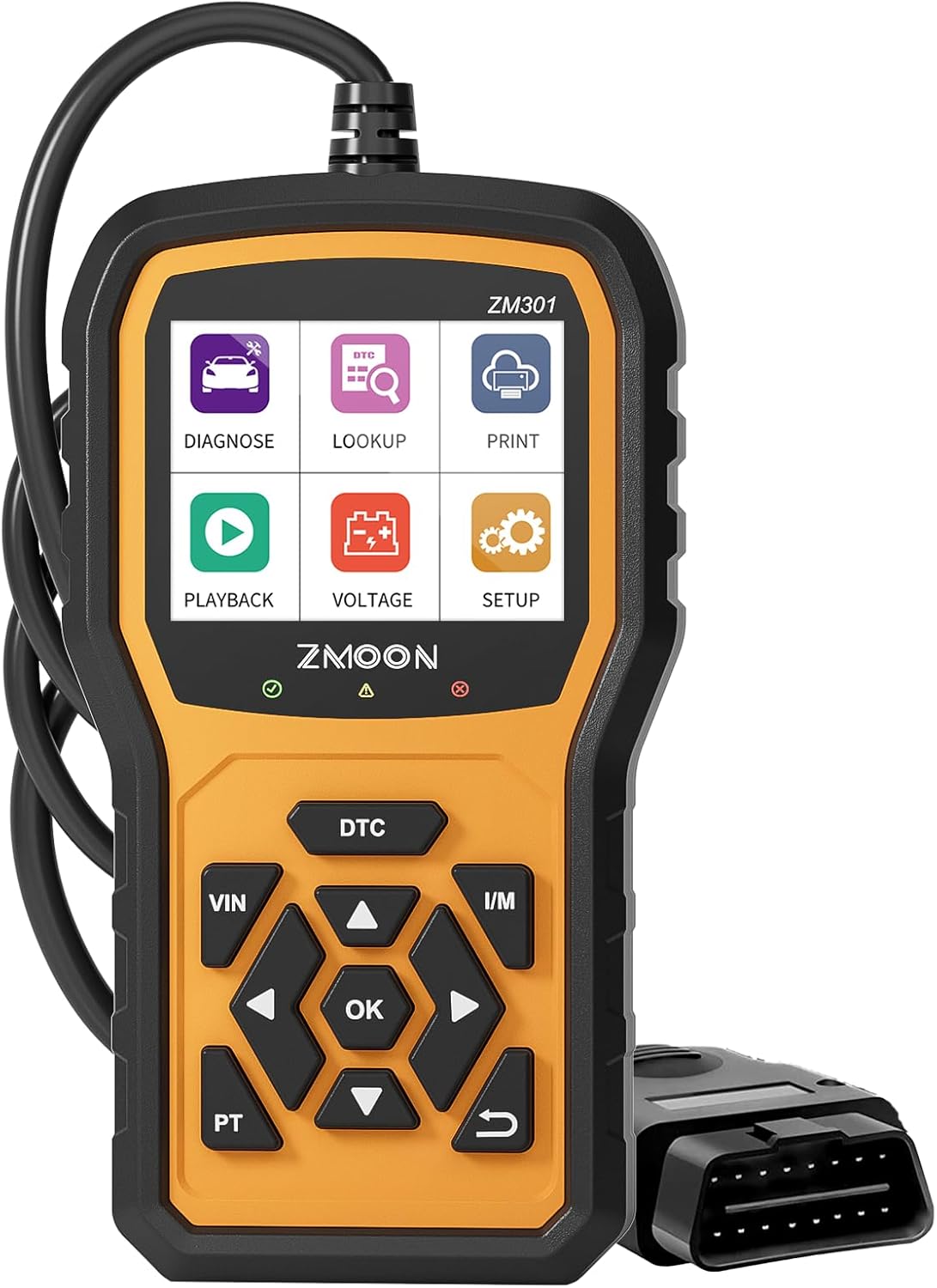 ZMOON ZM301 OBD2 Scanner Diagnostic Tool, Car Code Reader OBDII/EOBD Diagnostic...