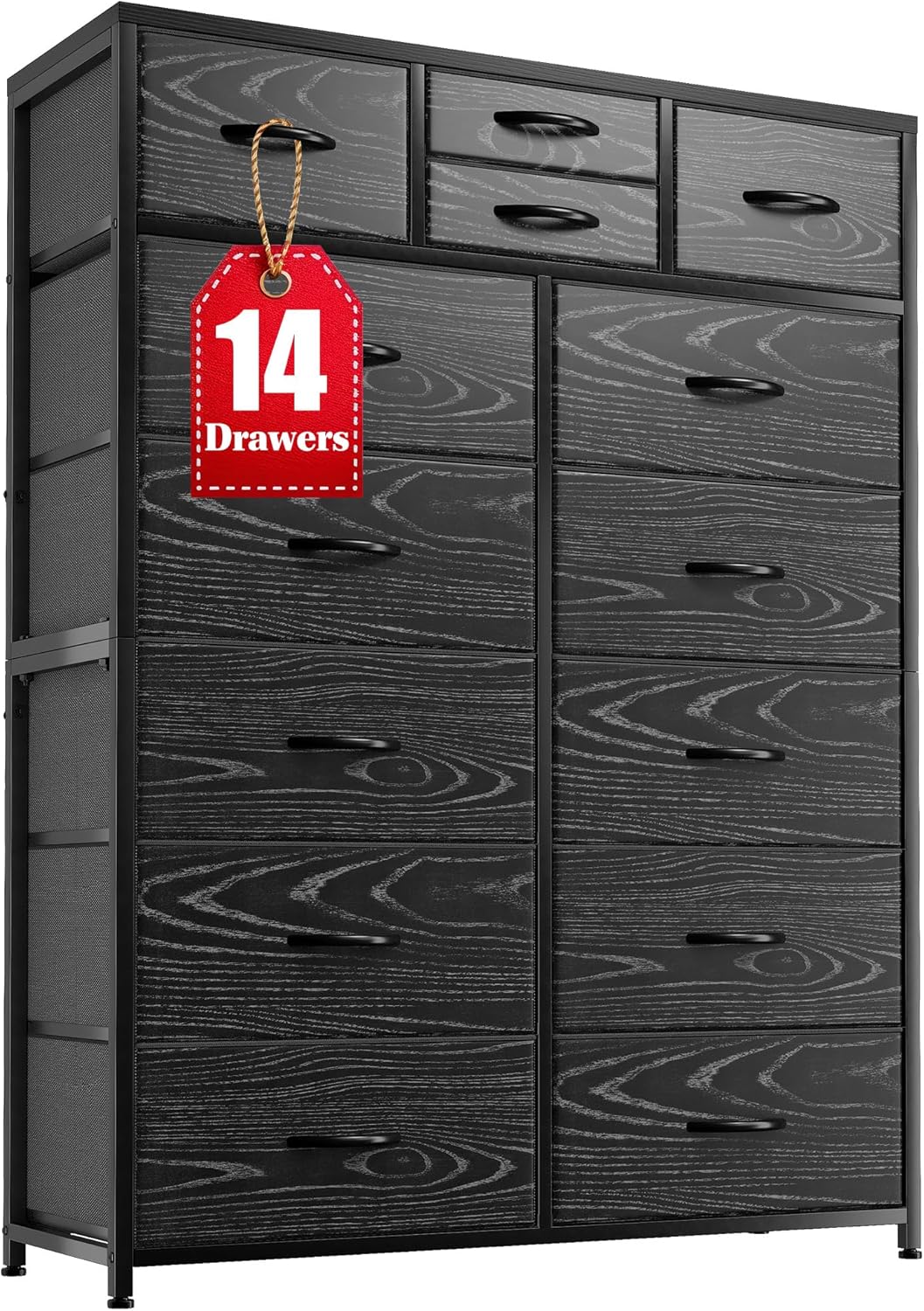 EnHomee Tall Dresser, Dresser for Bedroom with 14 Drawers, Tall Bedroom Dresser...