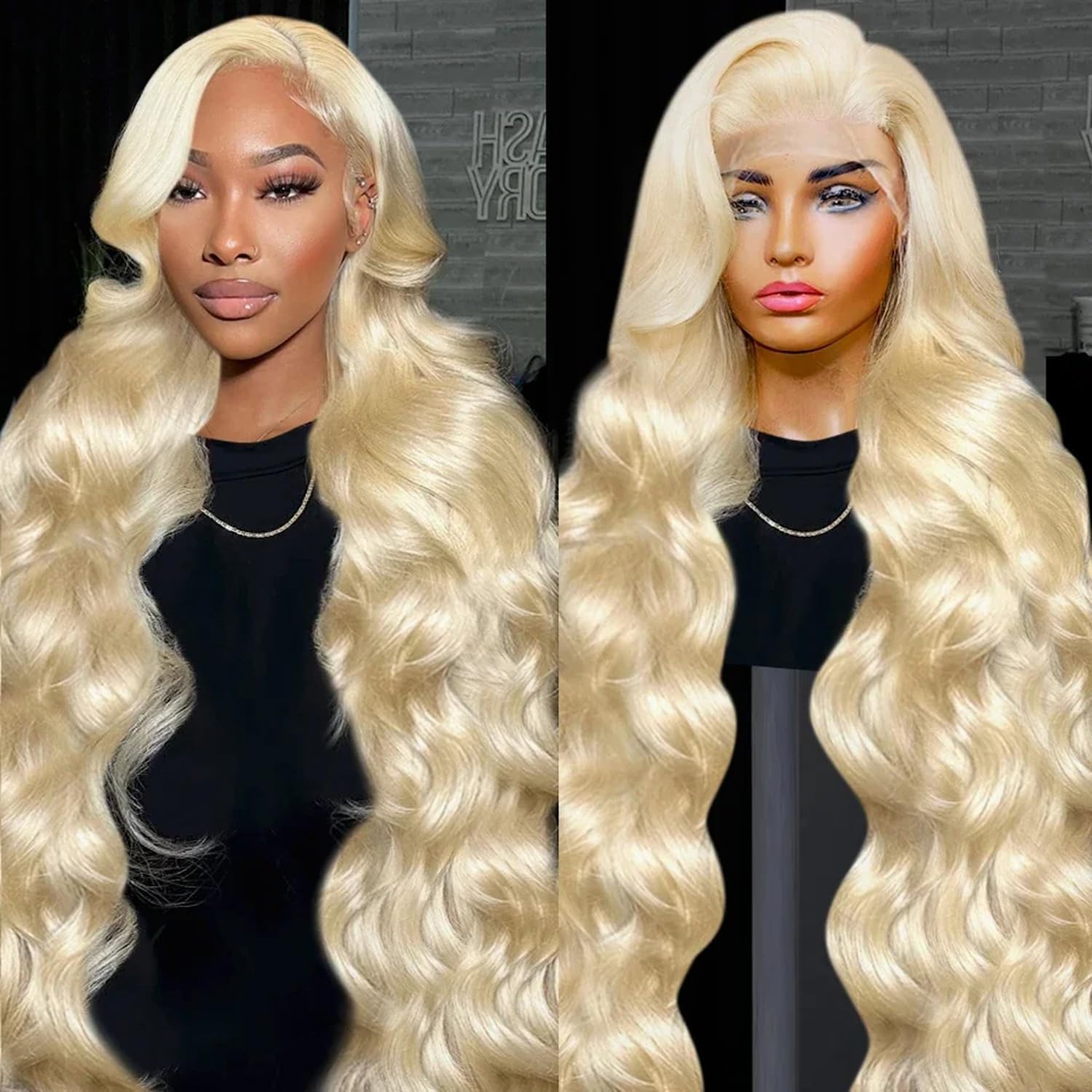 613 13x6 Lace Front Wig Human Hair Blonde Lace Front Wigs Human Hair 180 Density...