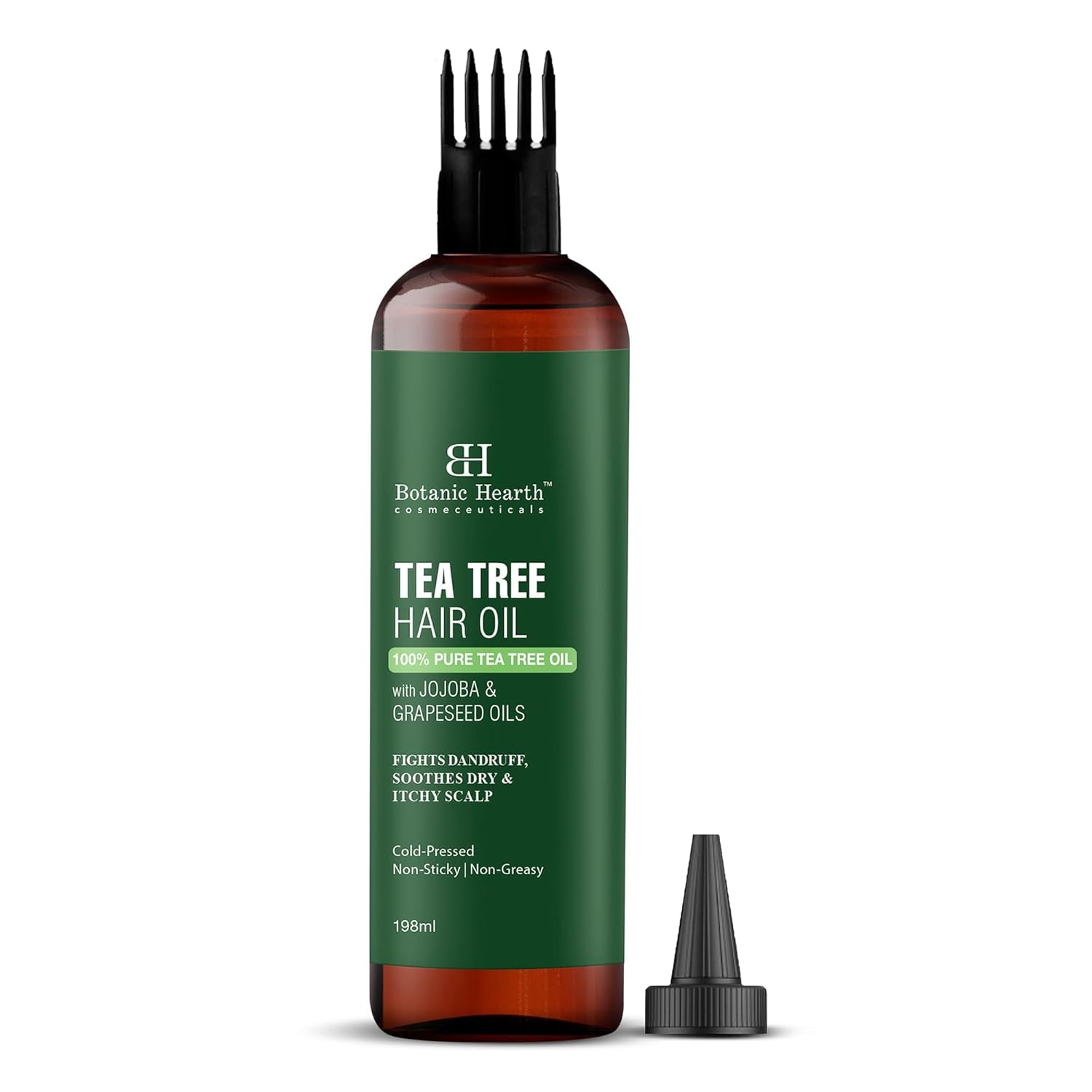 Botanic Hearth Tea Tree Oil for Hair | With Jojoba & Grapeseed Oils | Soothes It...