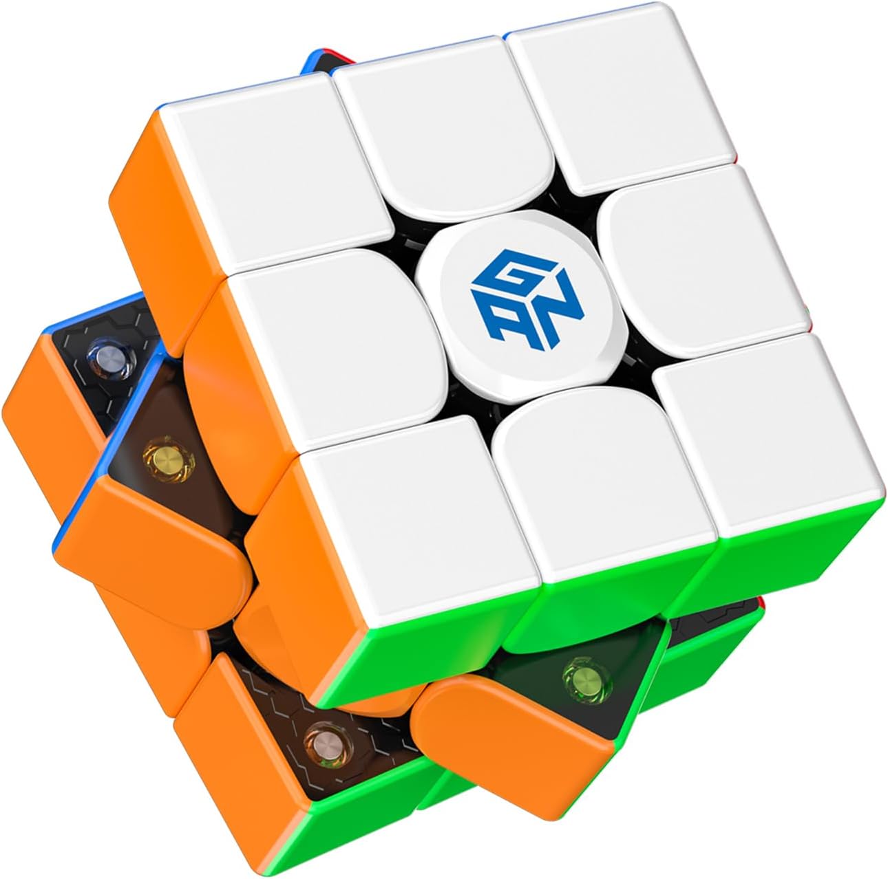 GAN 356 M, Speed Cube 3x3 Magnetic Speedcube Stickerless 356M Fidget Toys for Ki...