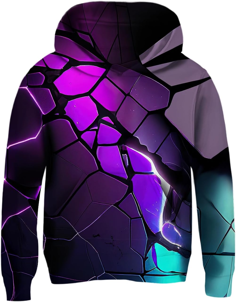 uideazone Hoodies for Boys Girls 3D Printed Hooded Sweatshirts Long Sleeve Pullo...
